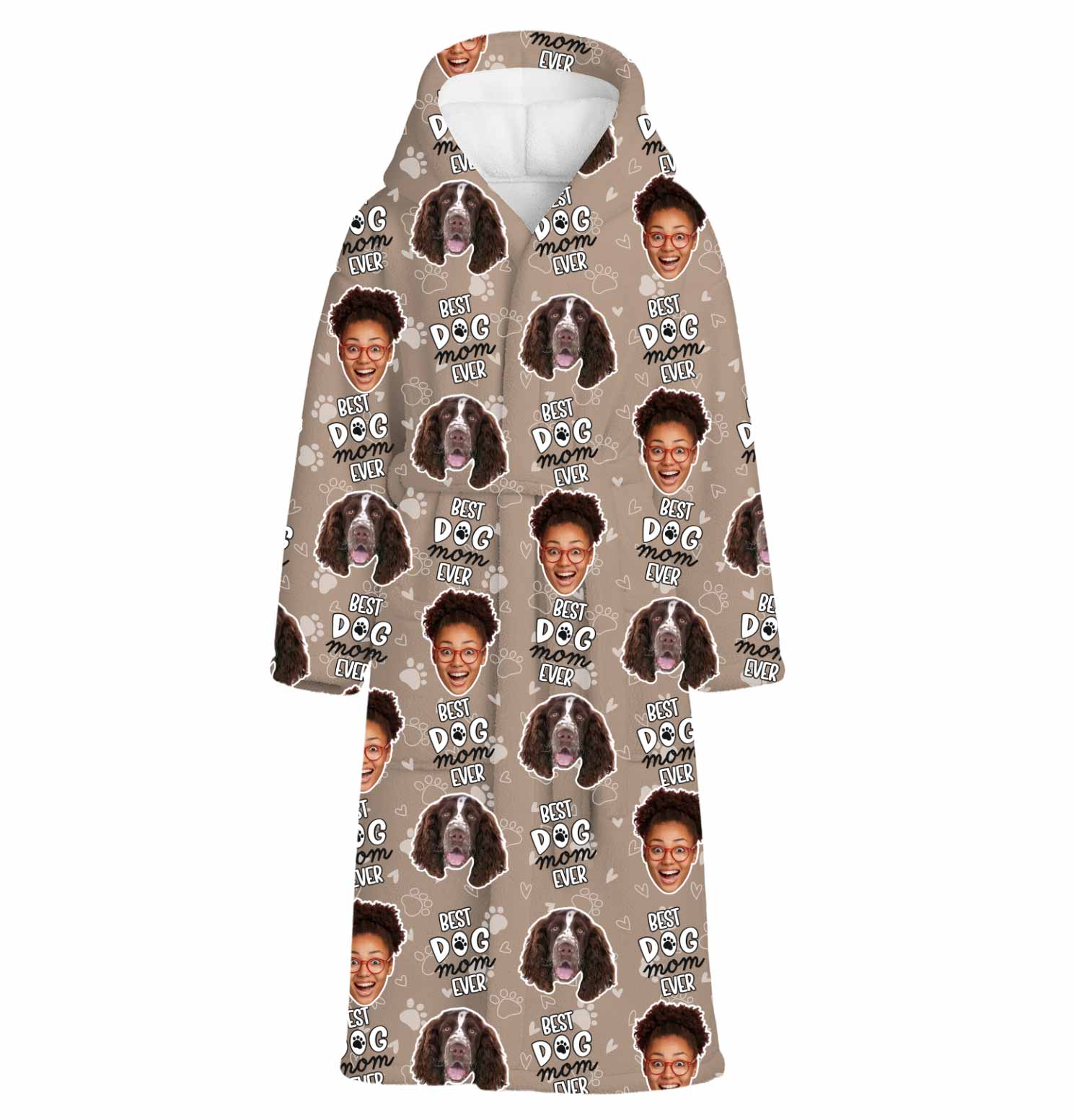 Best Dog Mom Ever Personalized Bathrobe