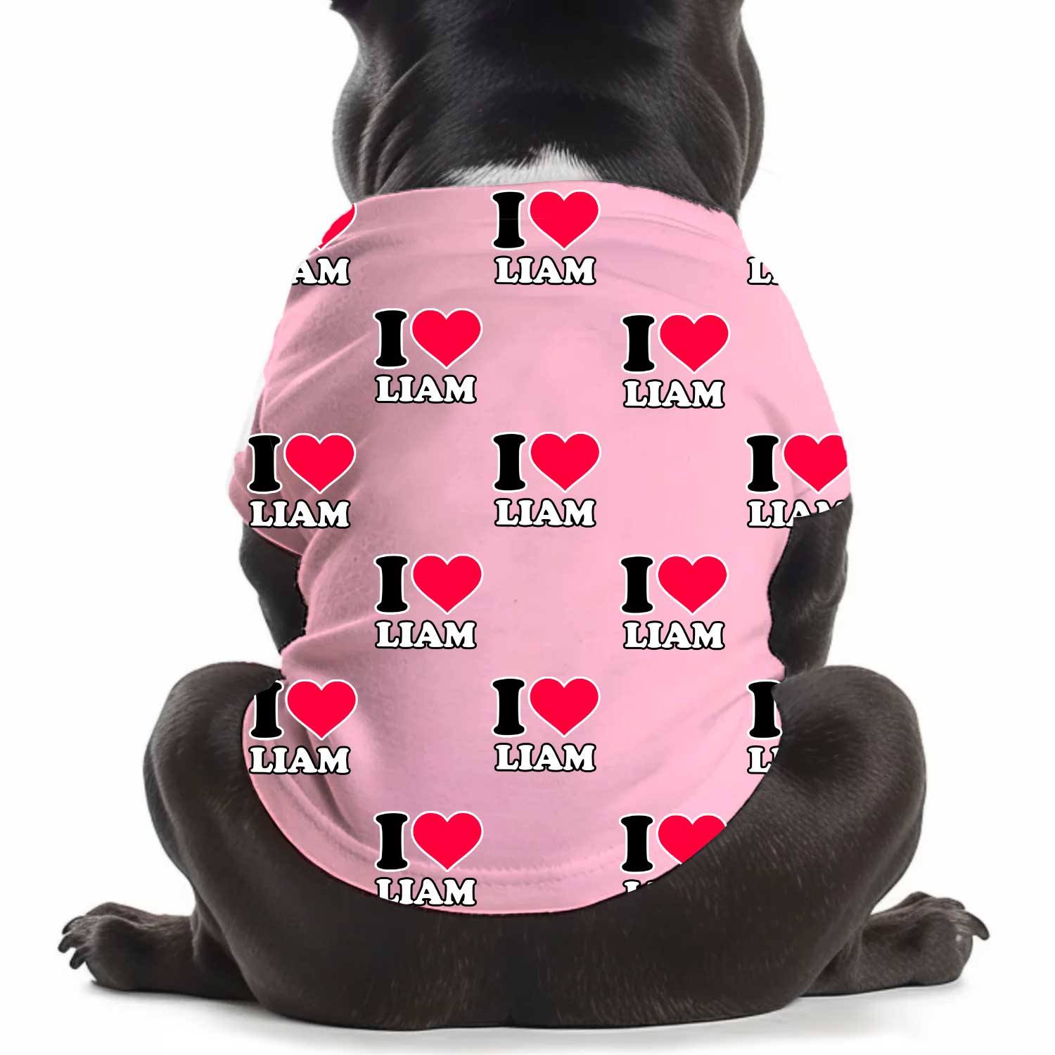 I Heart [Name] Personalized Dog T Shirt