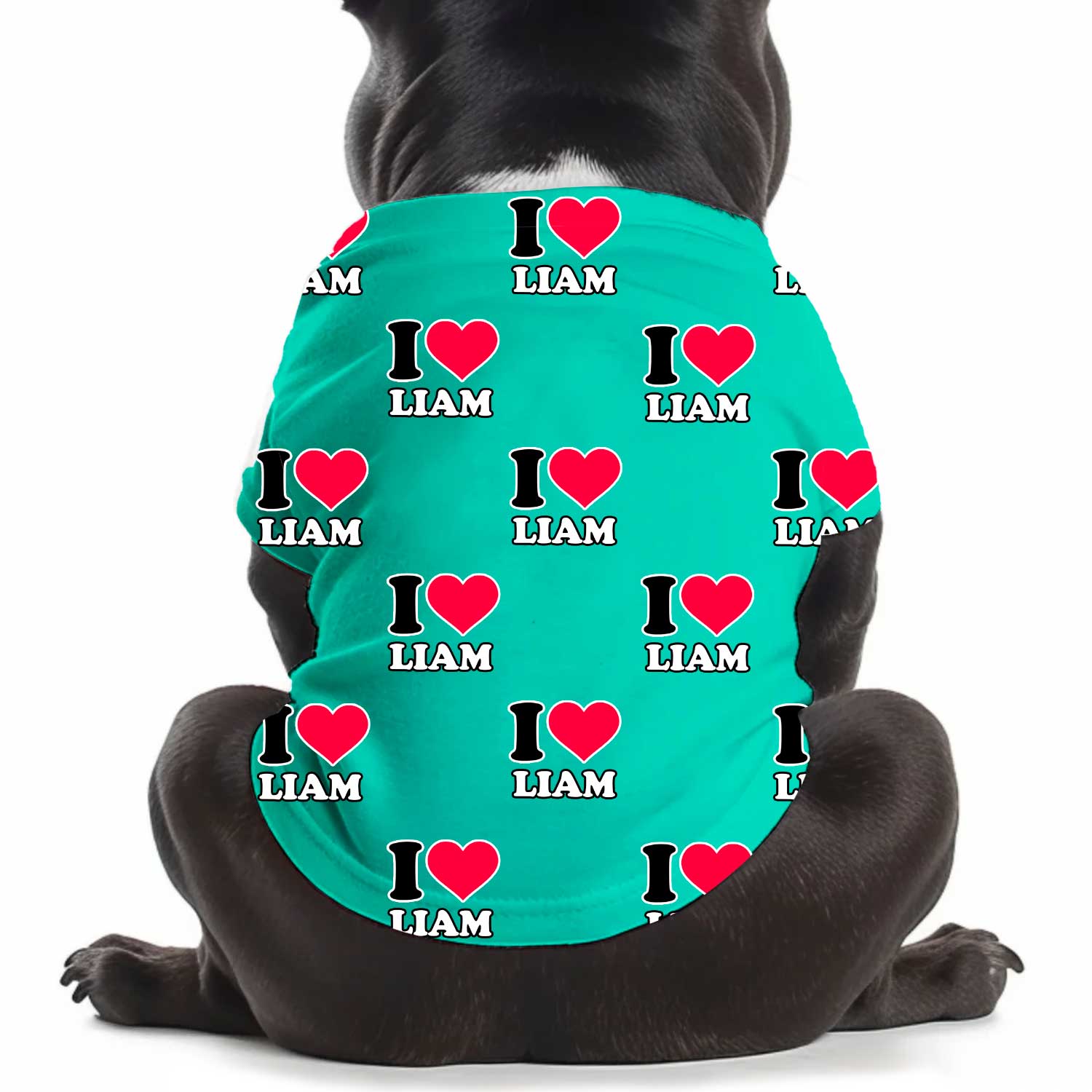 I Heart [Name] Personalized Dog T Shirt