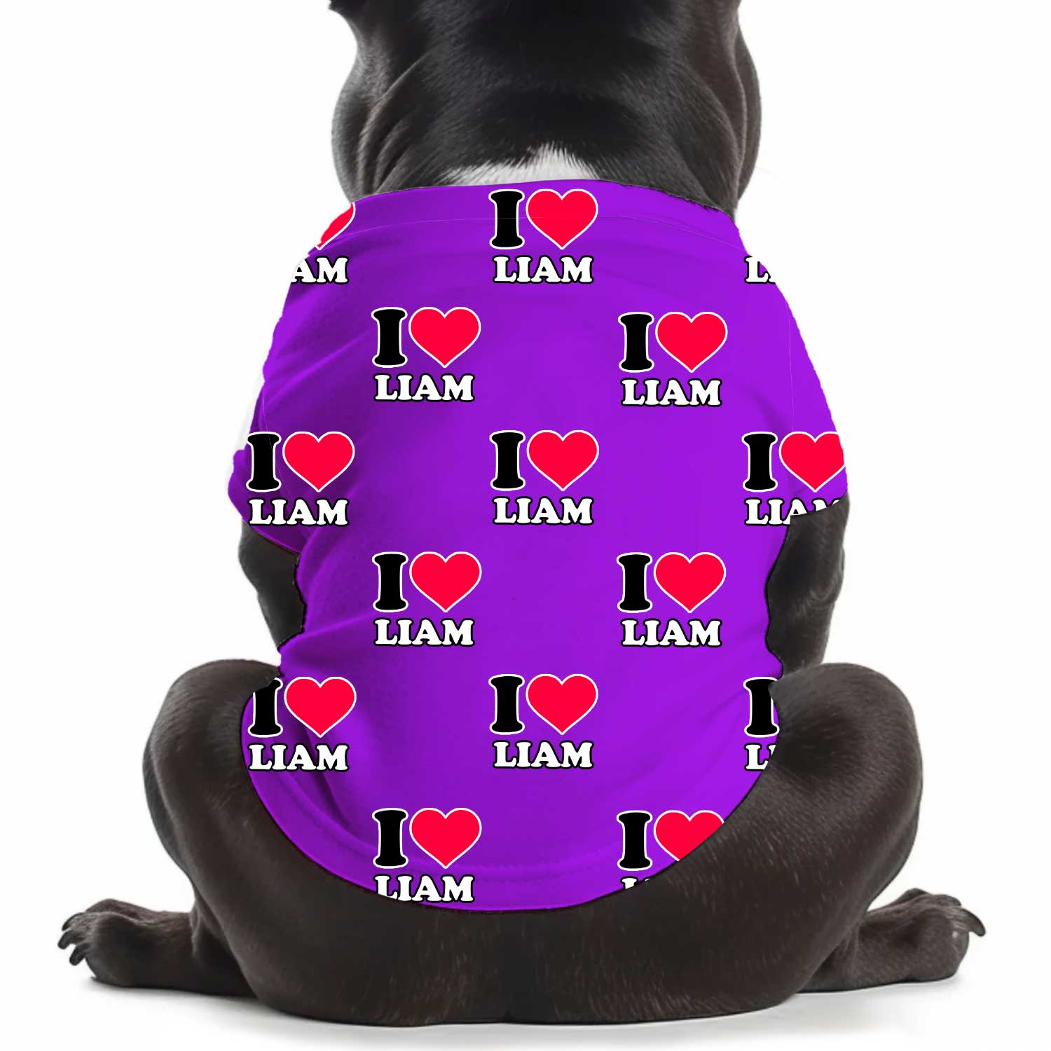 I Heart [Name] Personalized Dog T Shirt