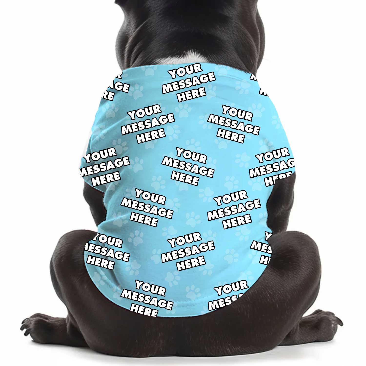 Your Message Personalized Dog T Shirt