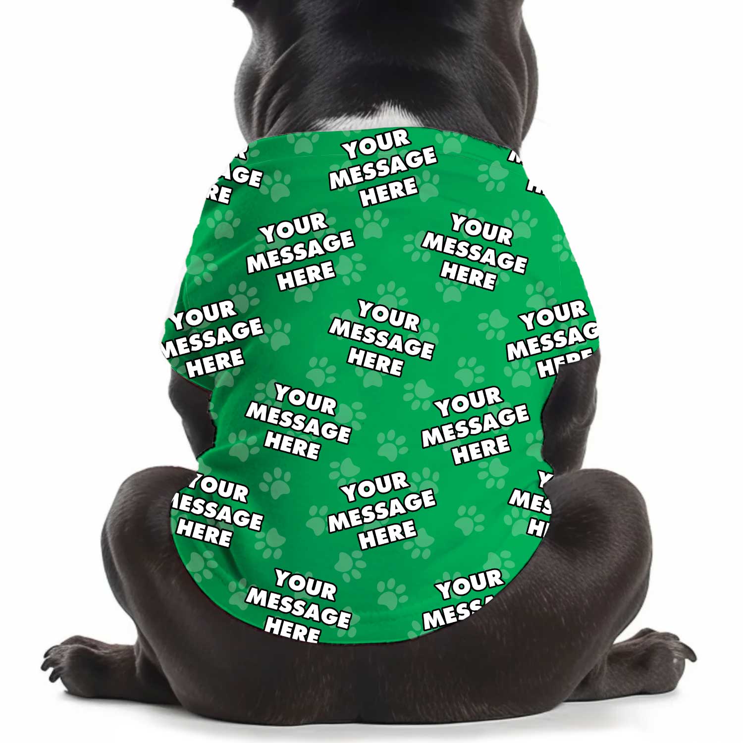 Your Message Personalized Dog T Shirt