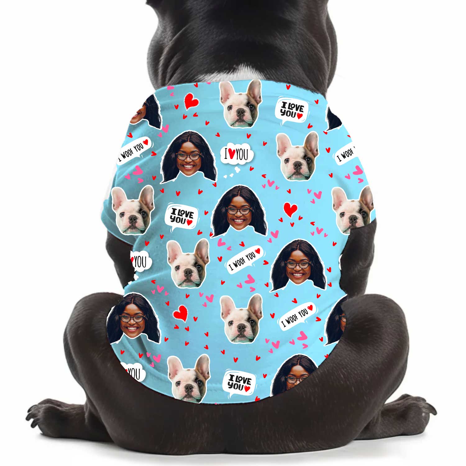 I Wuff You Personalized Dog T Shirt