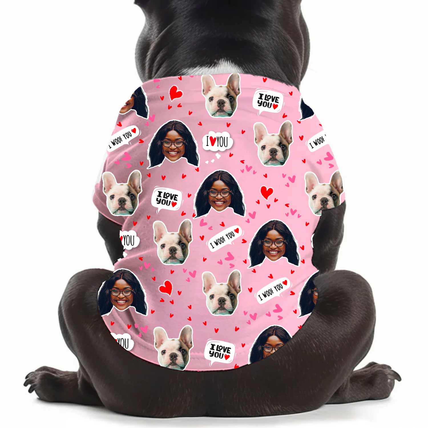 I Wuff You Personalized Dog T Shirt