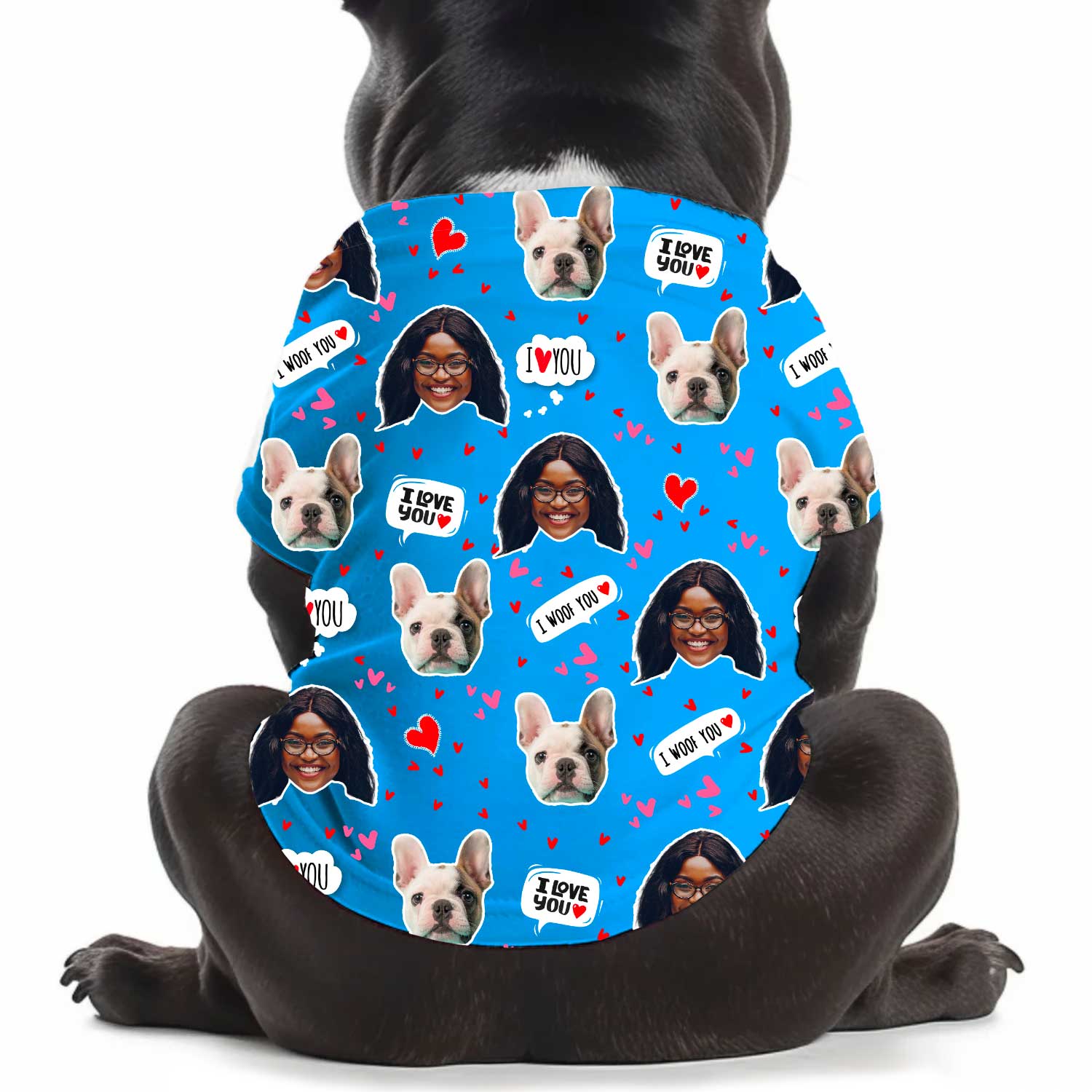 I Wuff You Personalized Dog T Shirt