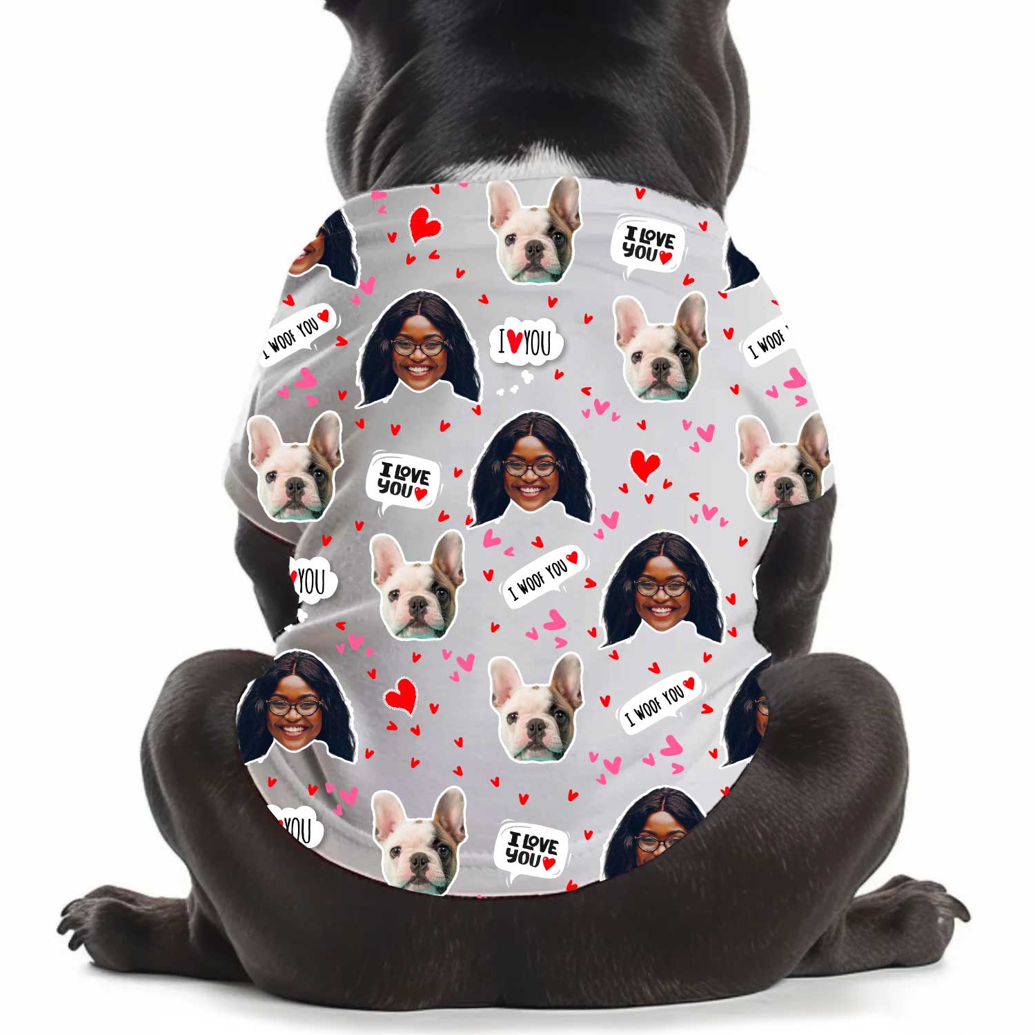 I Wuff You Personalized Dog T Shirt