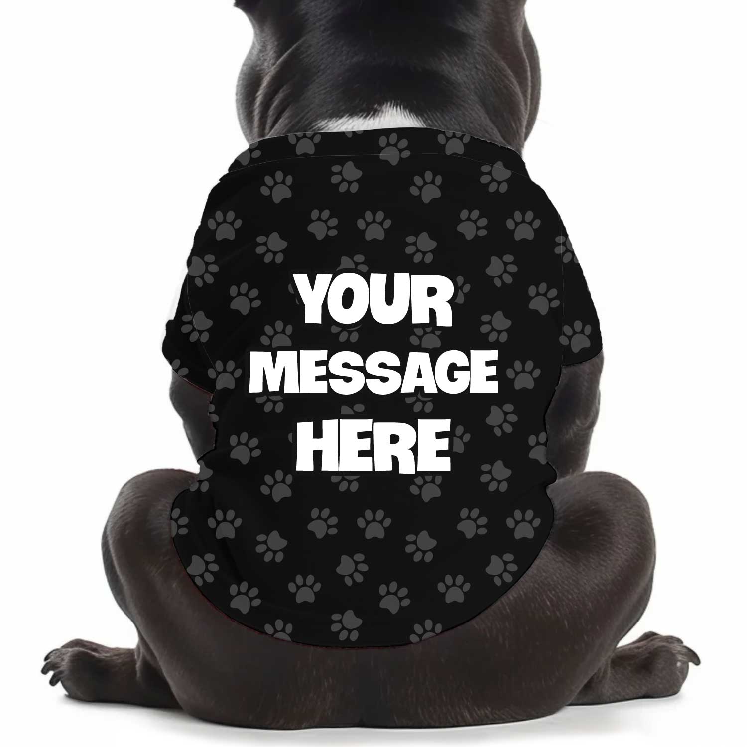 Custom Message Personalized Dog T Shirt