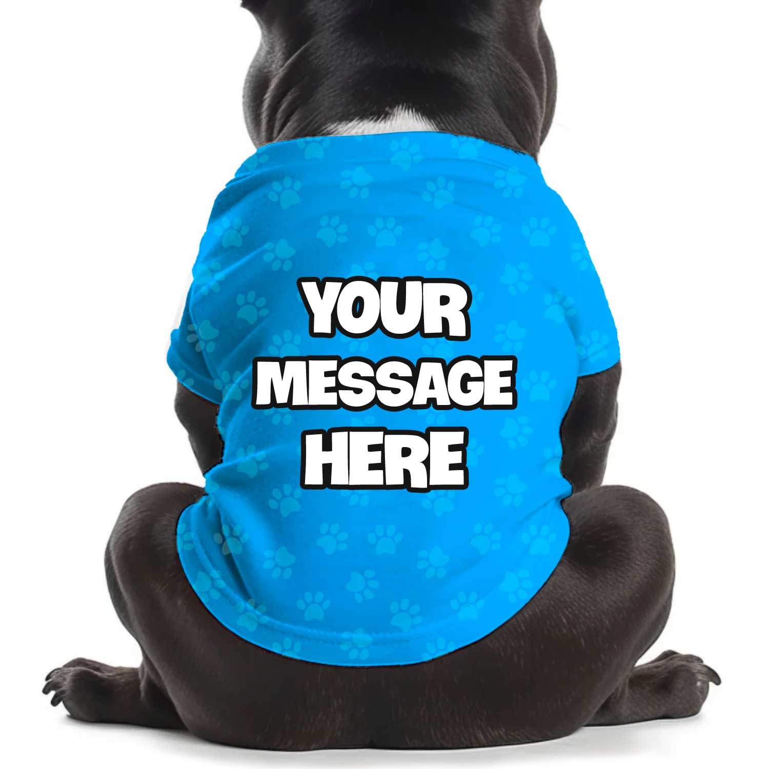 Custom Message Personalized Dog T Shirt