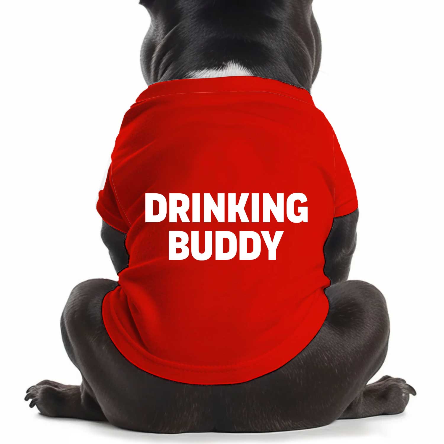 Drinking Buddy Dog T Shirt