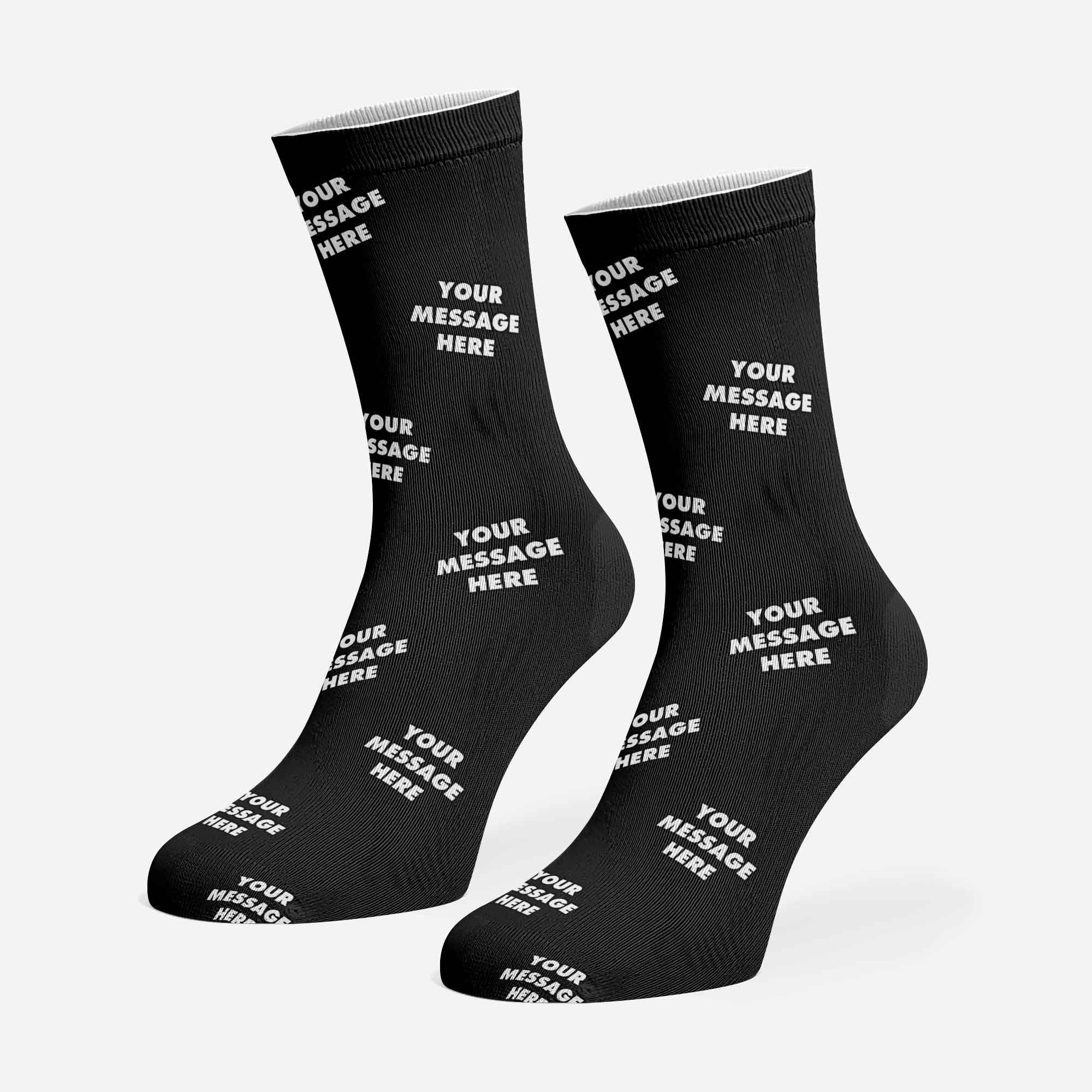 Your Message Personalized Dog Socks
