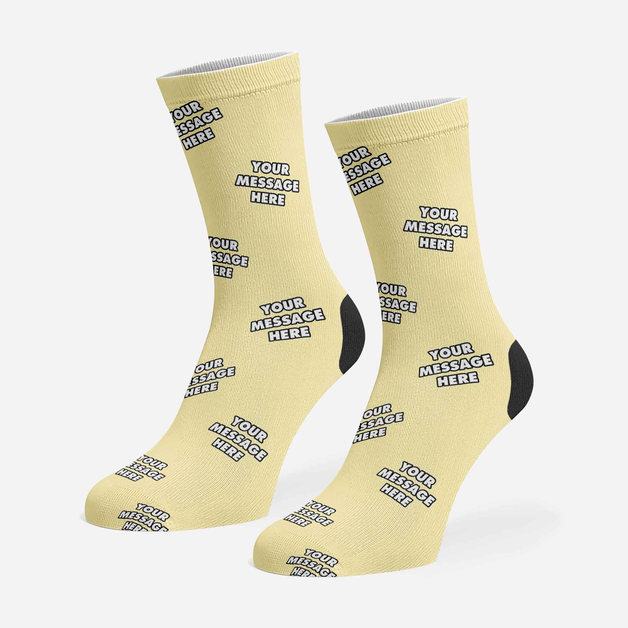 Your Message Personalized Dog Socks