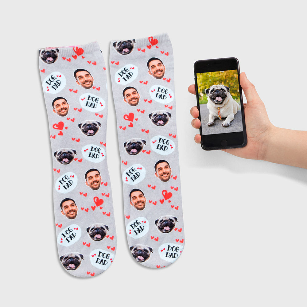 Personalized Dog Dad Socks
