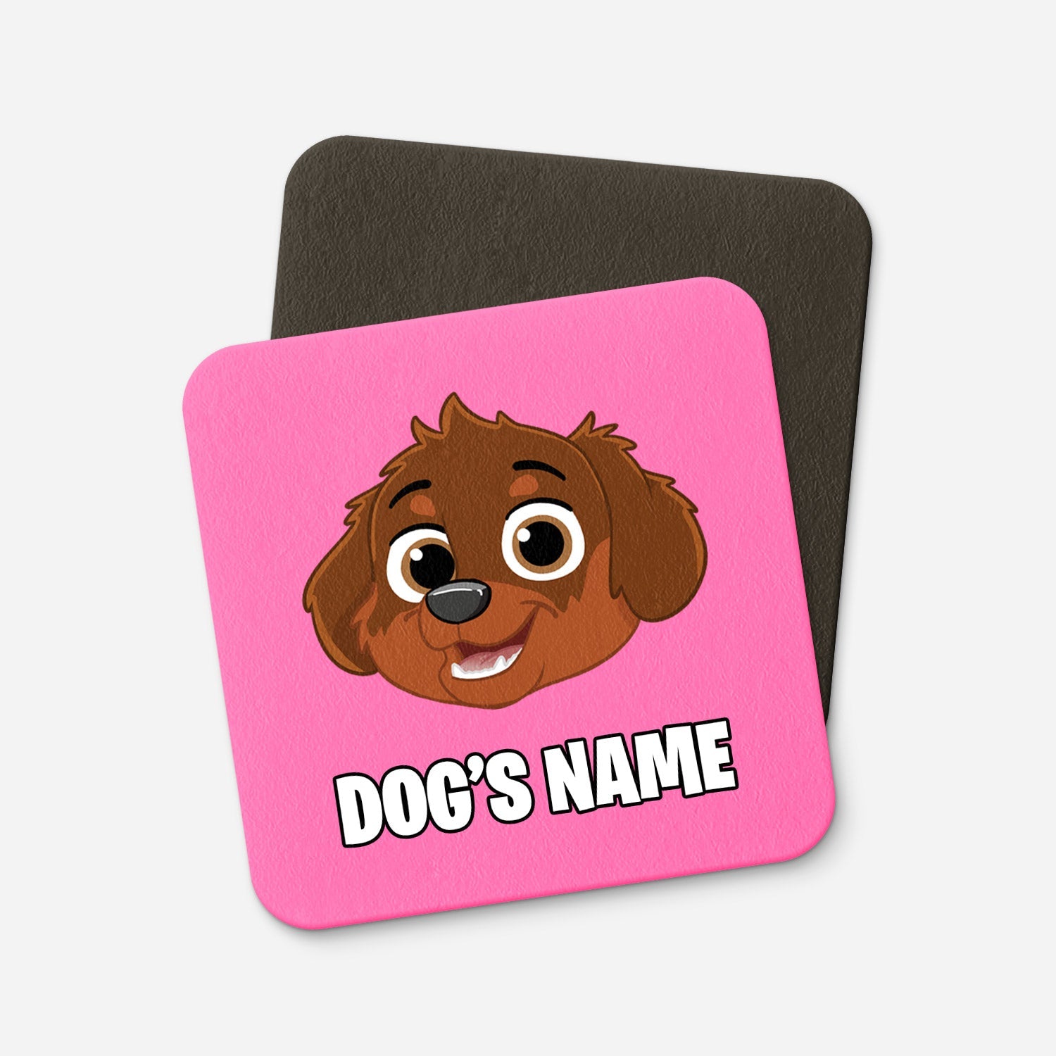 Your Dog Cartoon Personalized Coasters