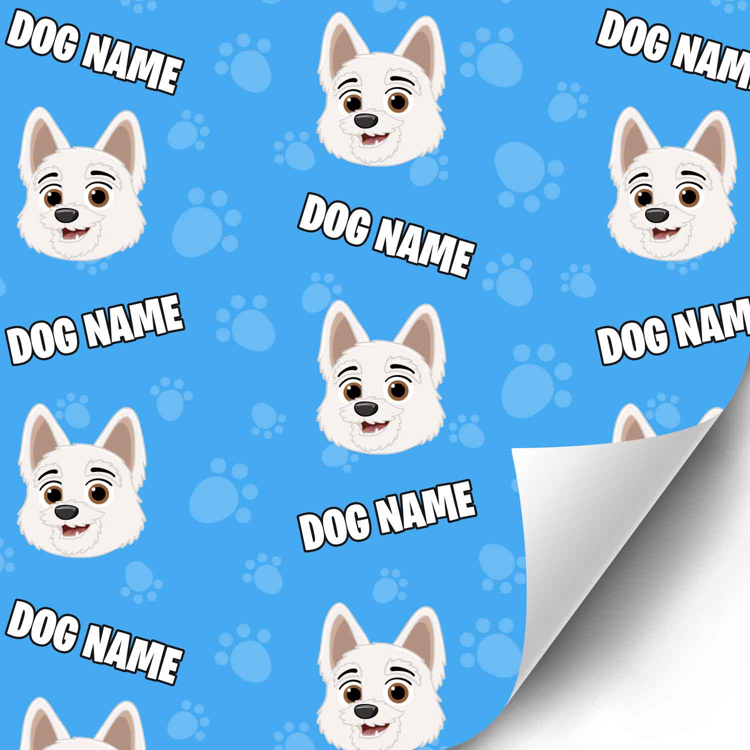 Your Dog Cartoon Personalized Wrapping Paper