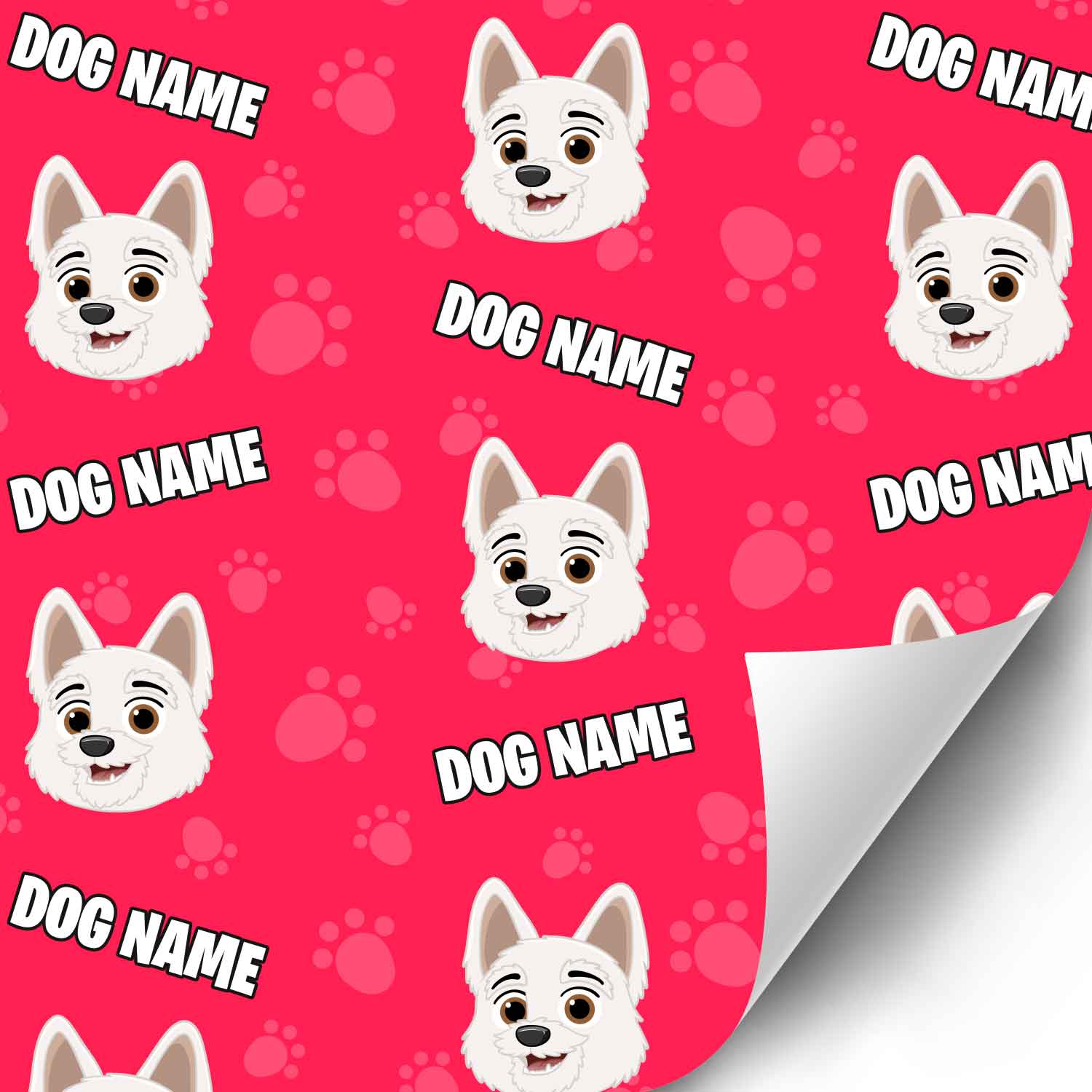 Your Dog Cartoon Personalized Wrapping Paper
