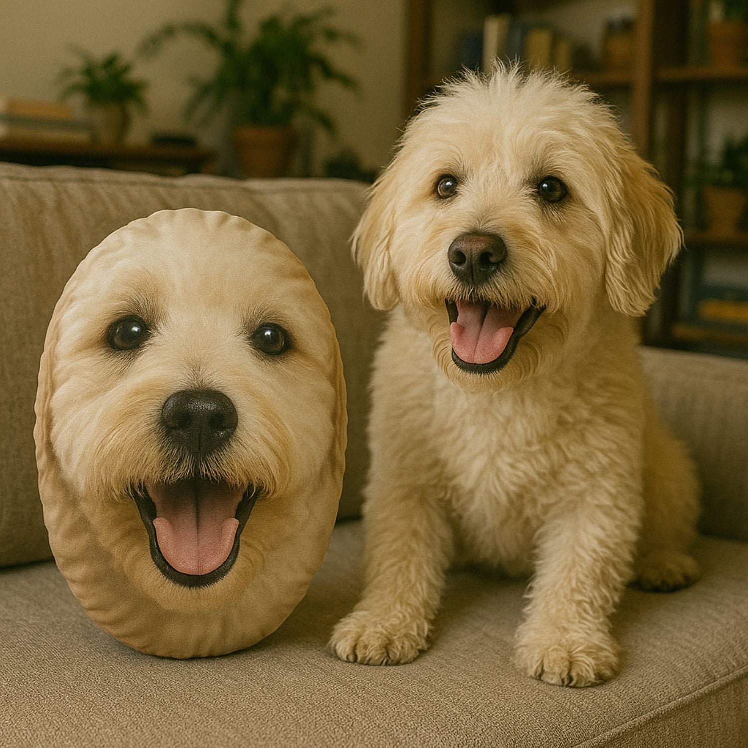 personalized dog cushion