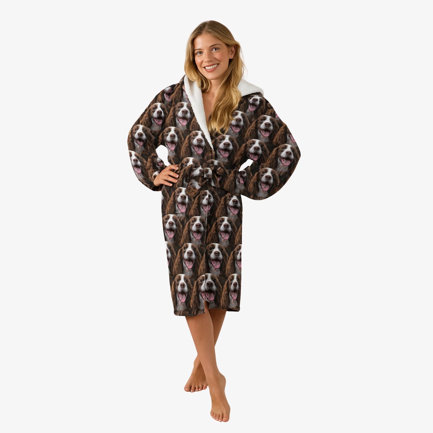 Dog's Face Mash Personalized Bathrobe