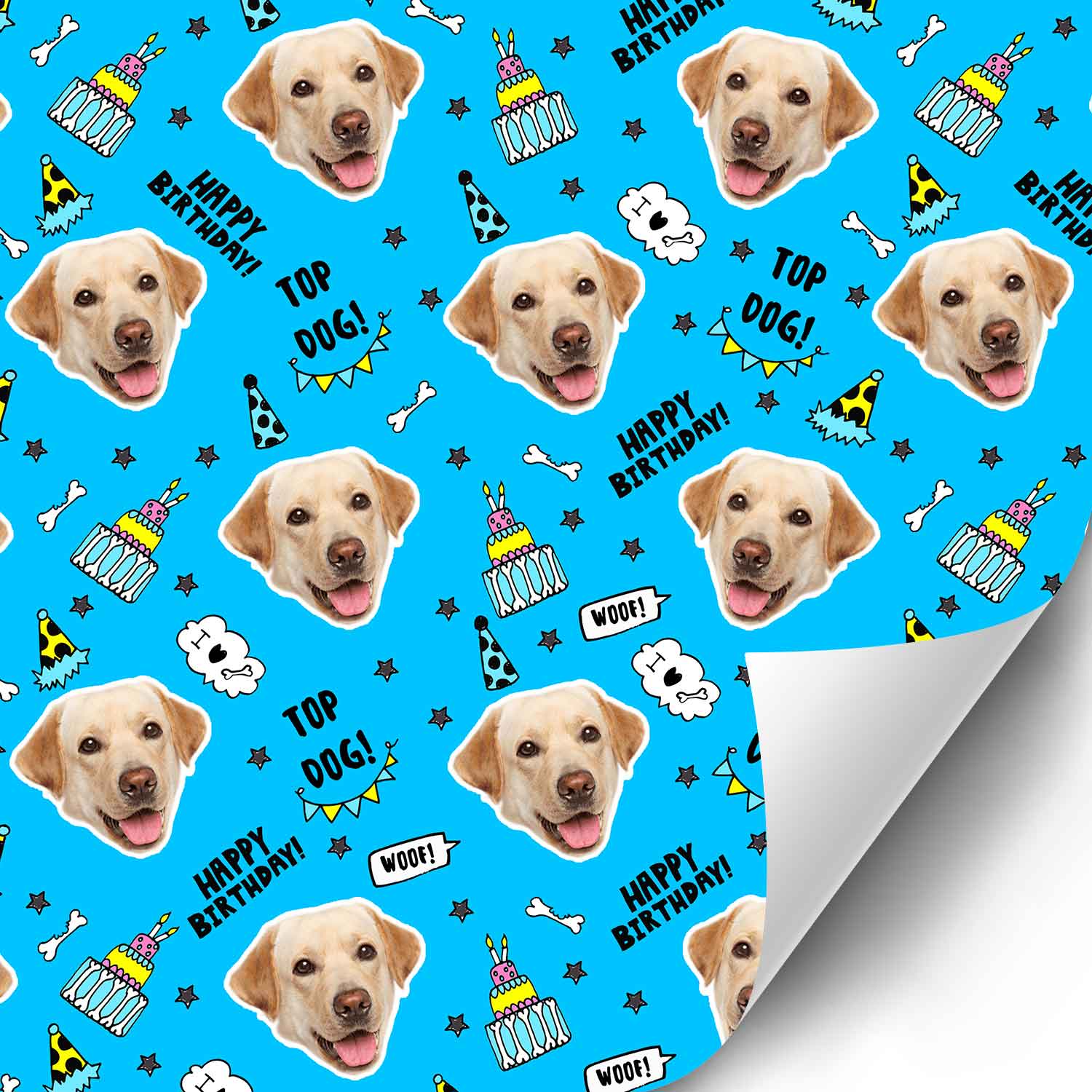 Dogzy Birthday Personalized Wrapping Paper