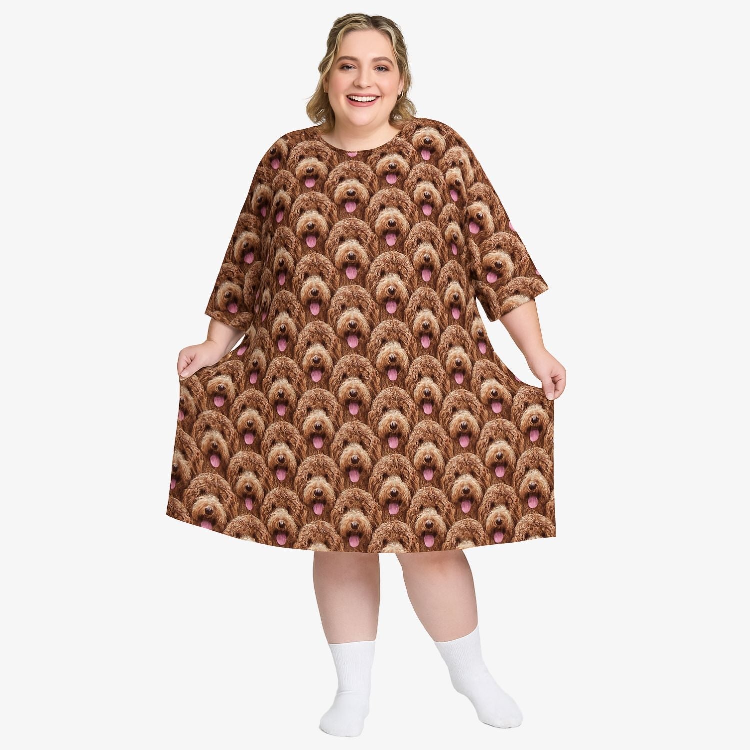 Dog Face Mash Custom Sleep Tee