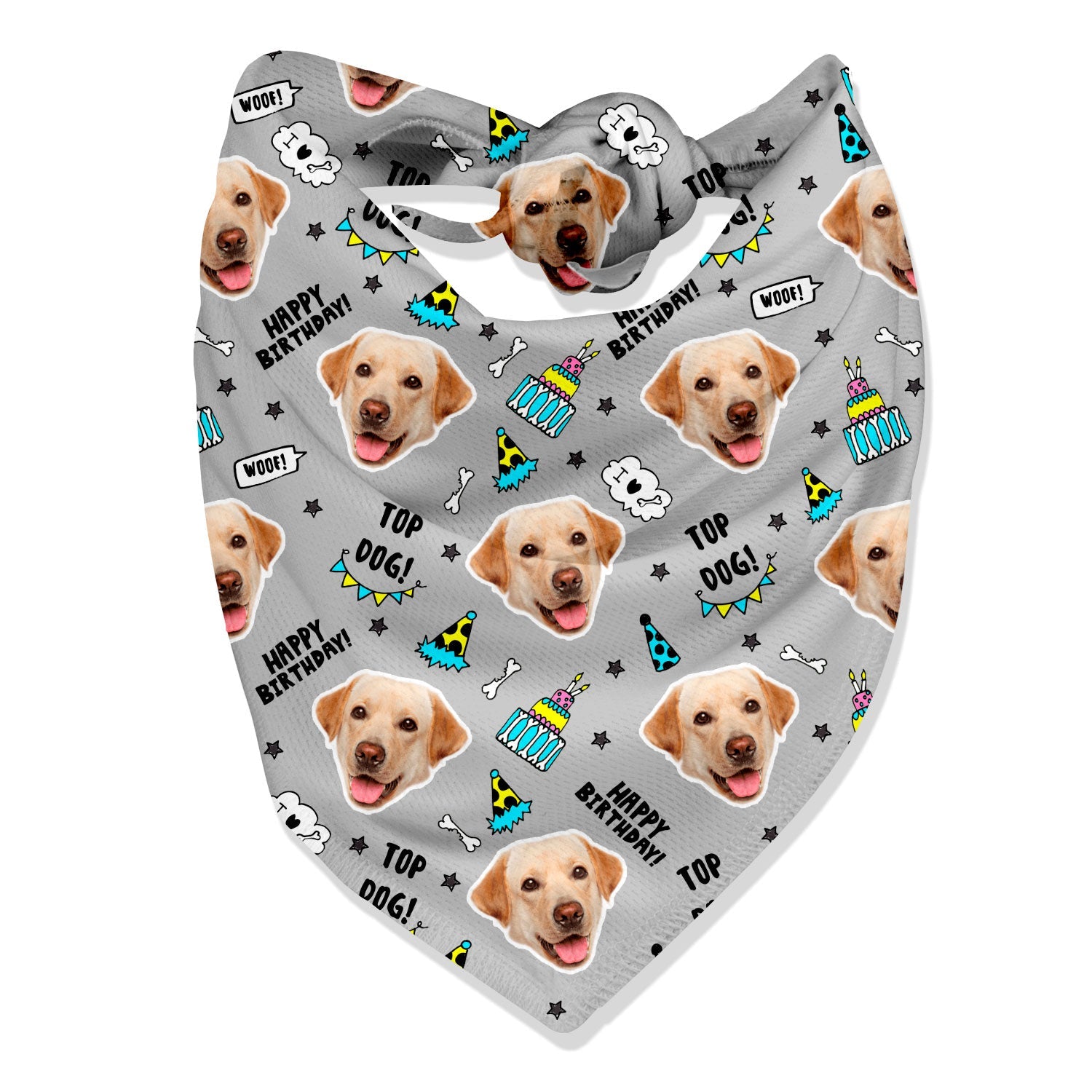 Top Dog Personalized Birthday Bandana