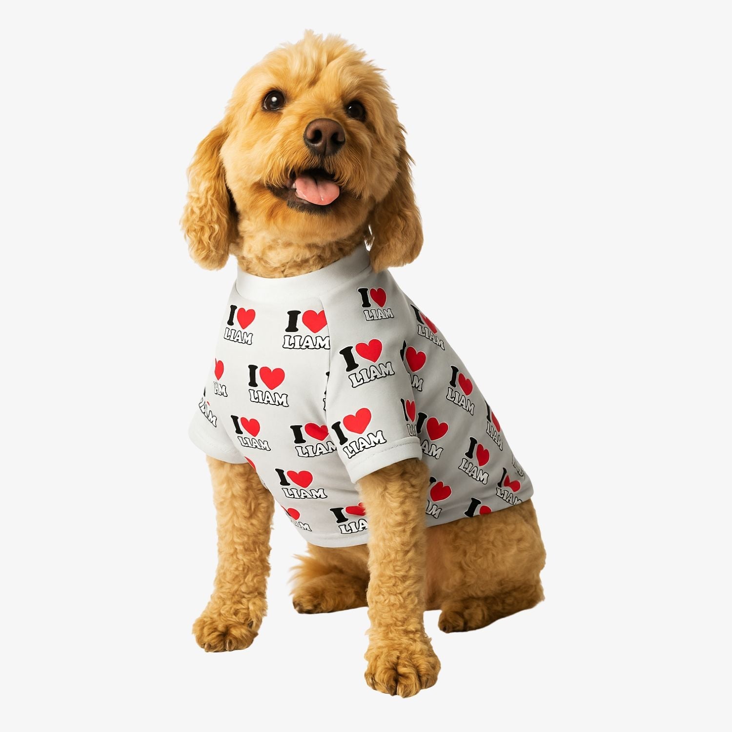 I Heart [Name] Personalized Dog T Shirt