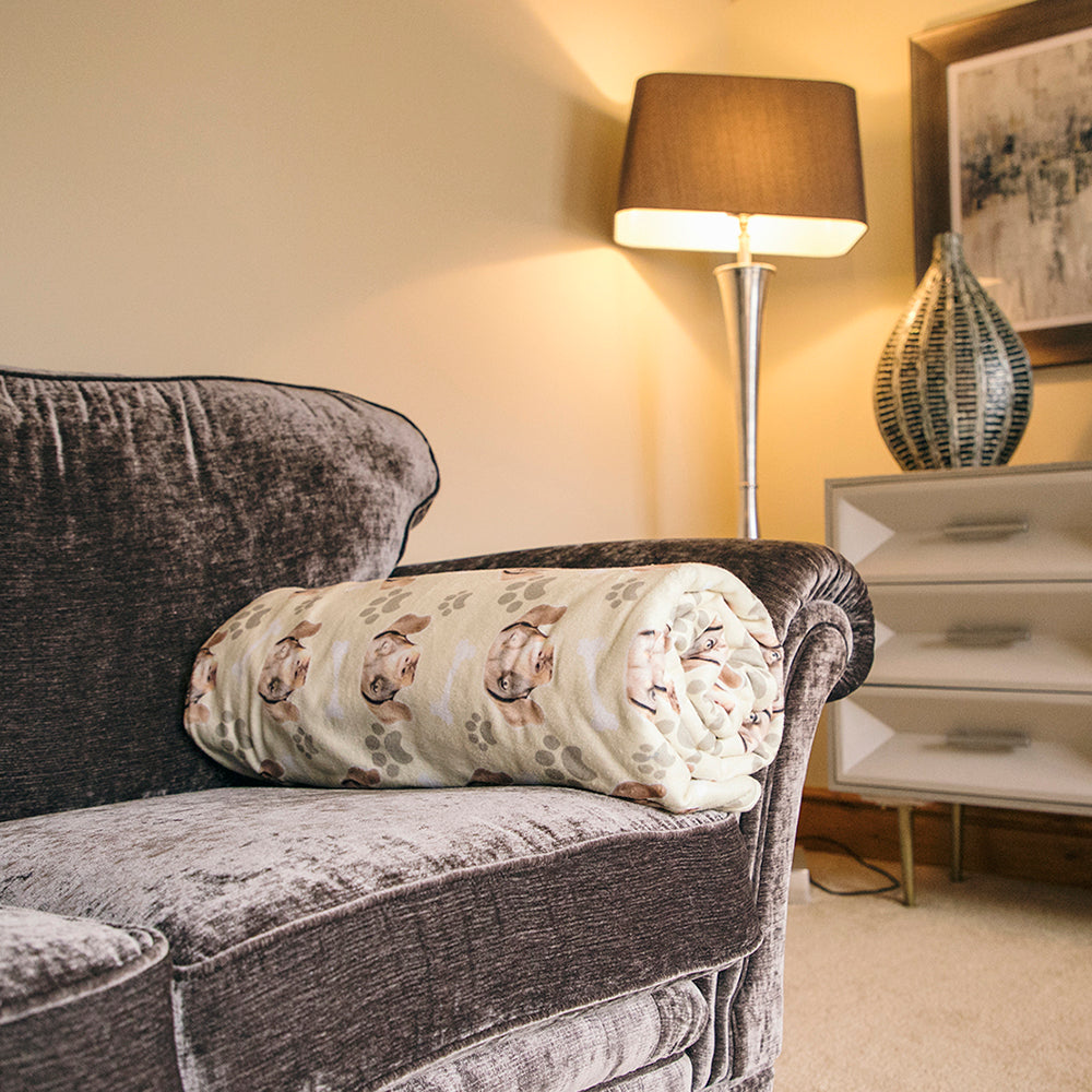 Personalized Dog Photo Lounge Throw