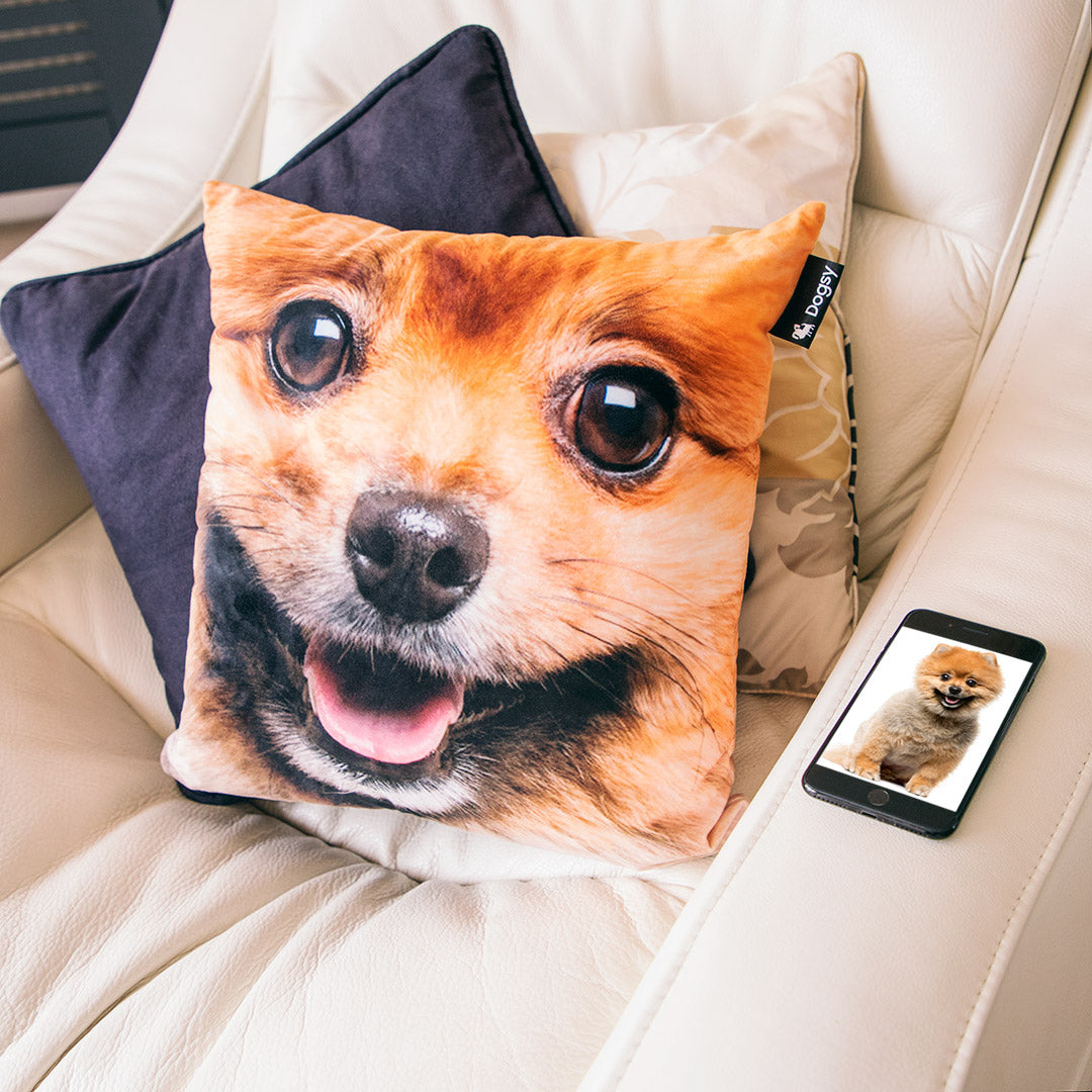 Personalized Dog Face Cushion
