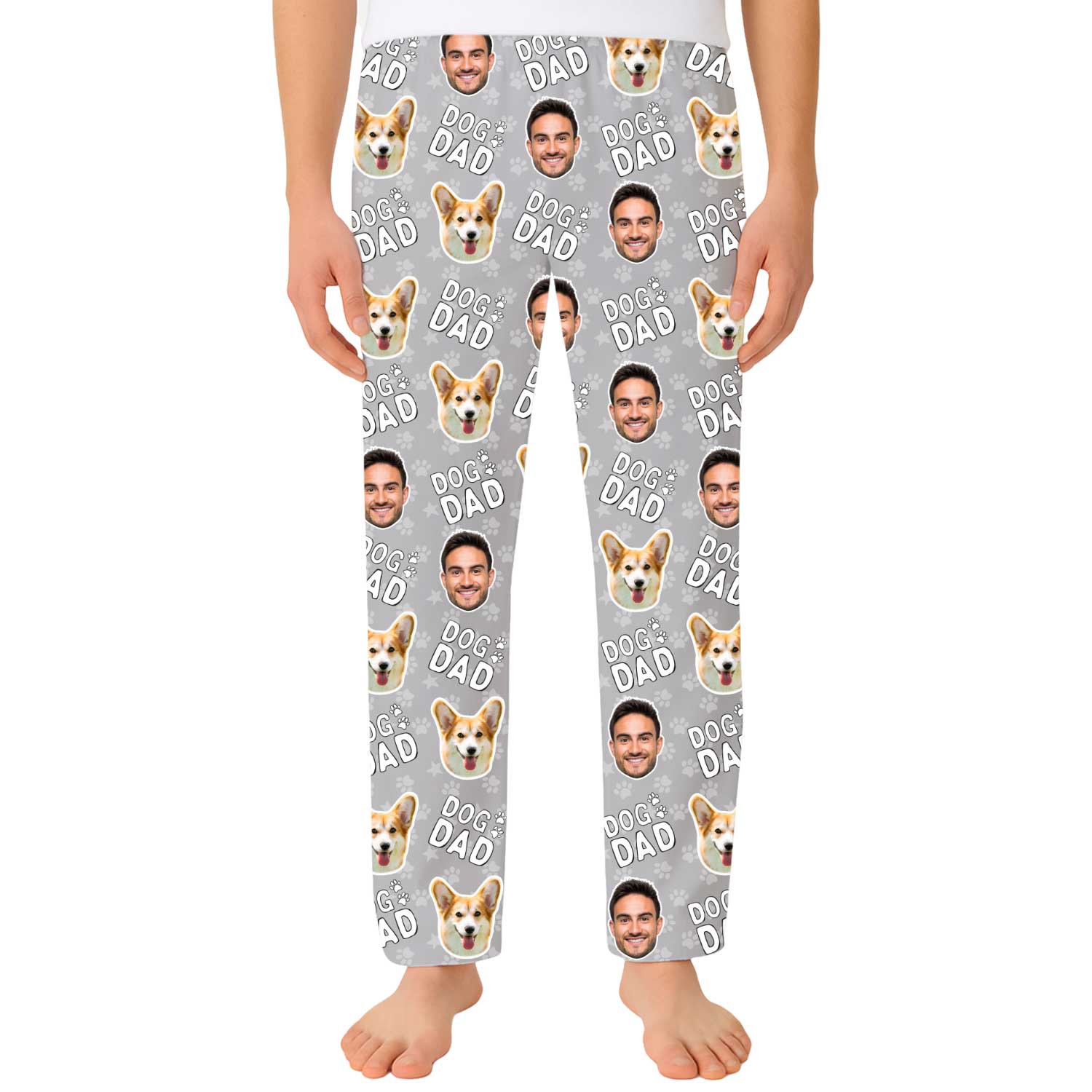 Men's Dog Dad Personalized PJ Pants