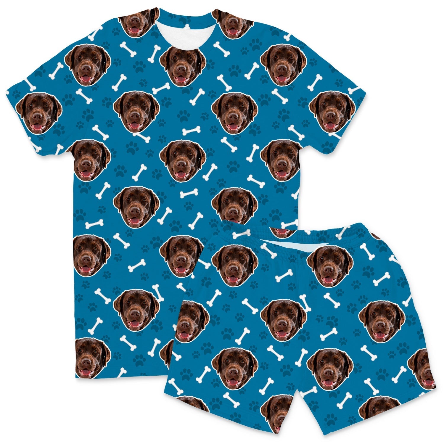 Your Dog Men's Personalized Pajamas - Shorts Set