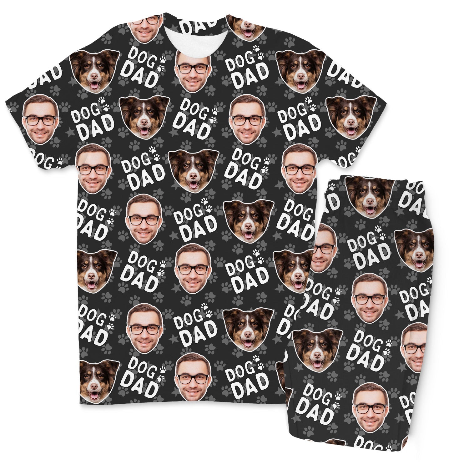 Men's Dog Dad Personalized Pajamas - Pant Set