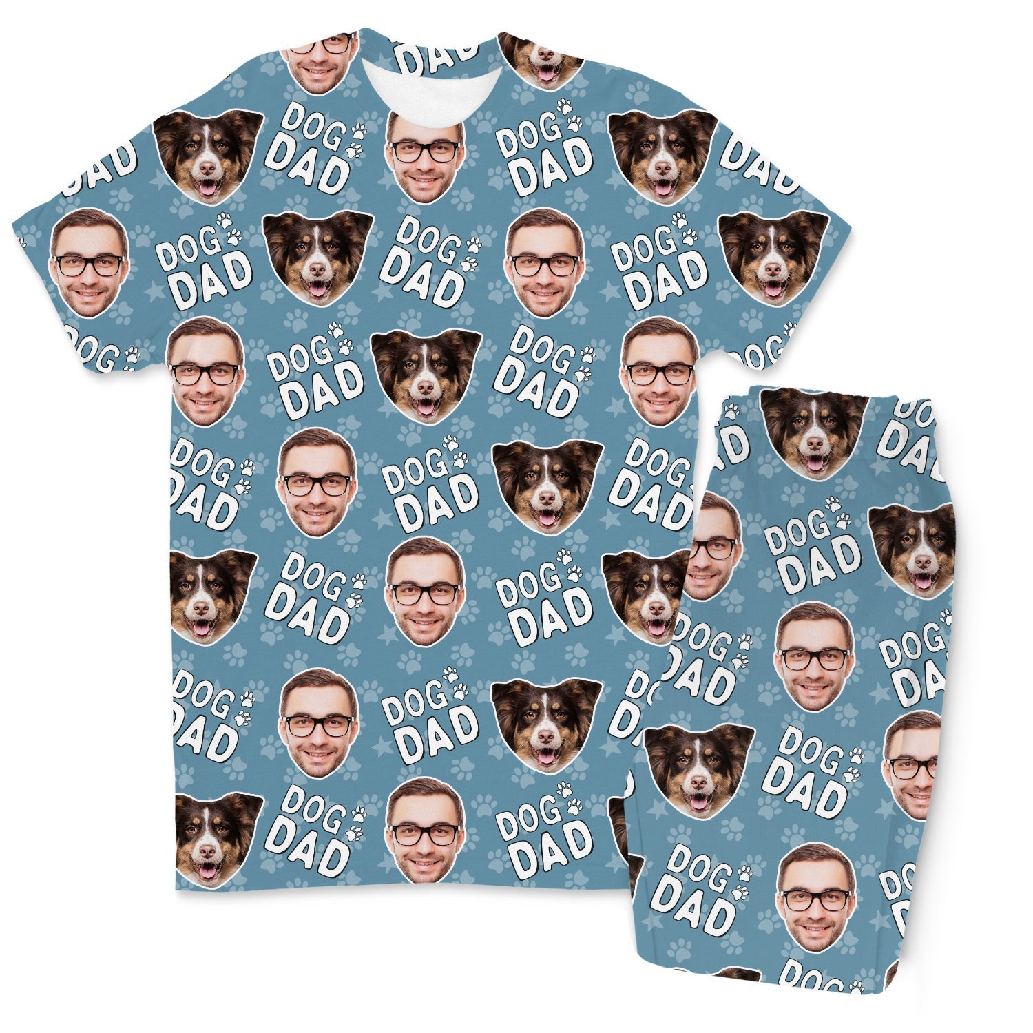 Men's Dog Dad Personalized Pajamas - Pant Set