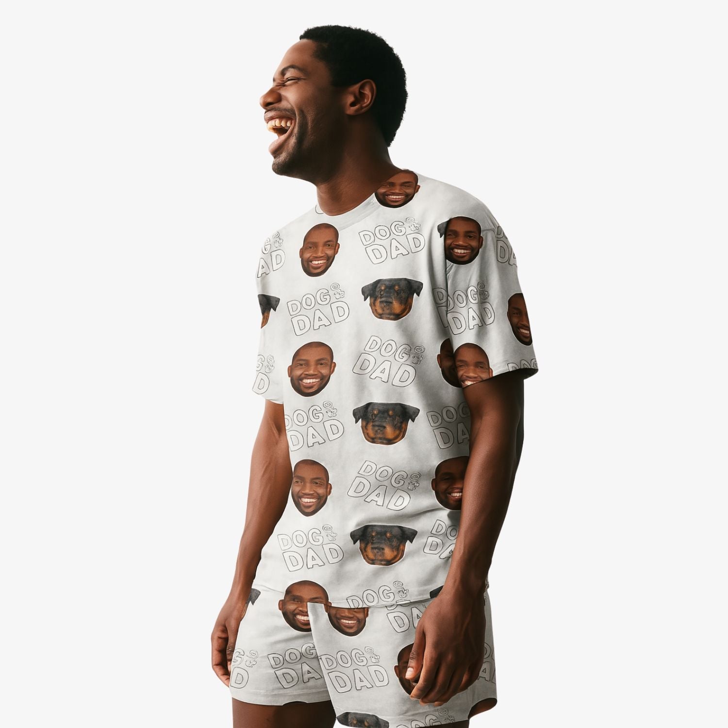 Men's Dog Dad Personalized PJs - Shorts Set