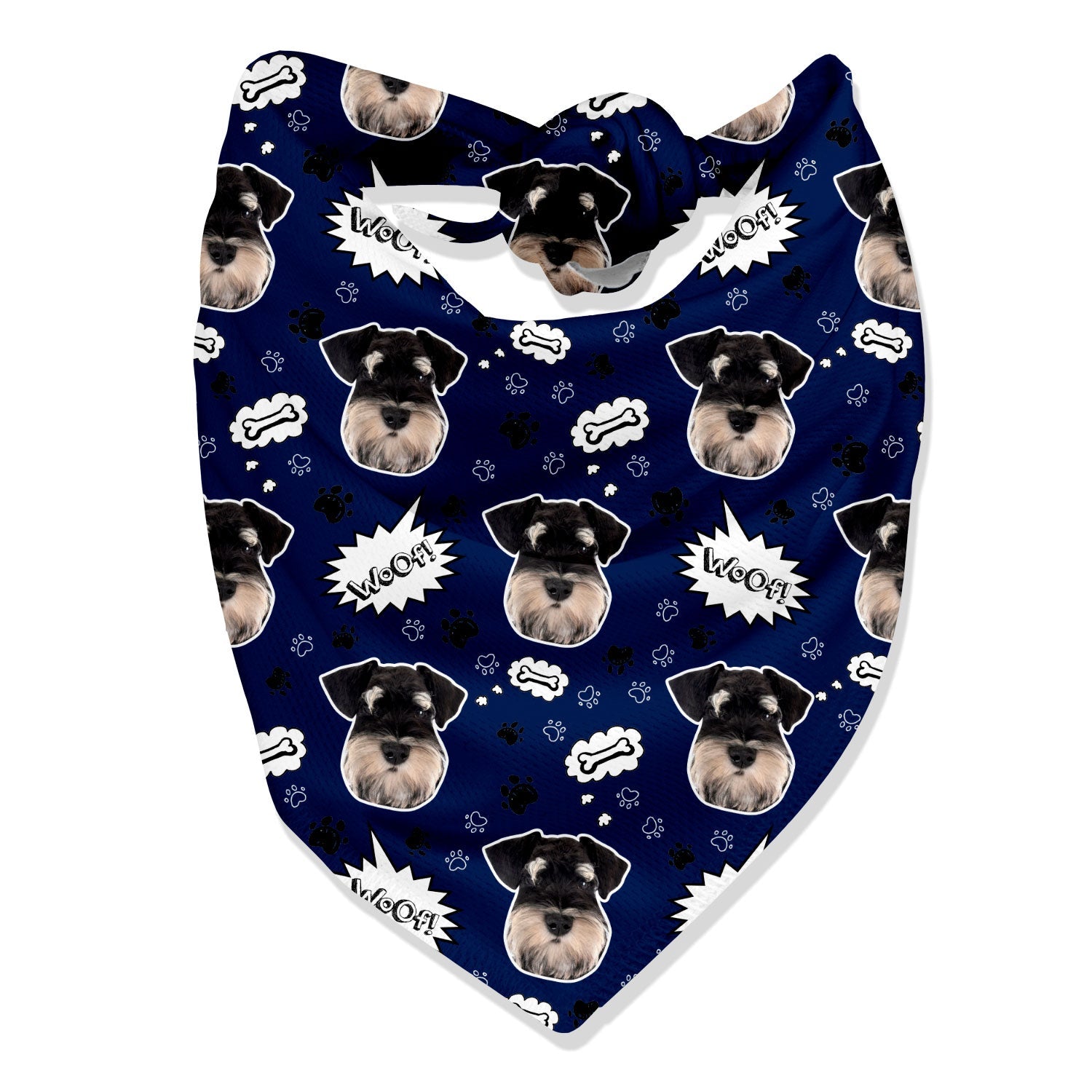 Woof Personalized Dog Bandana