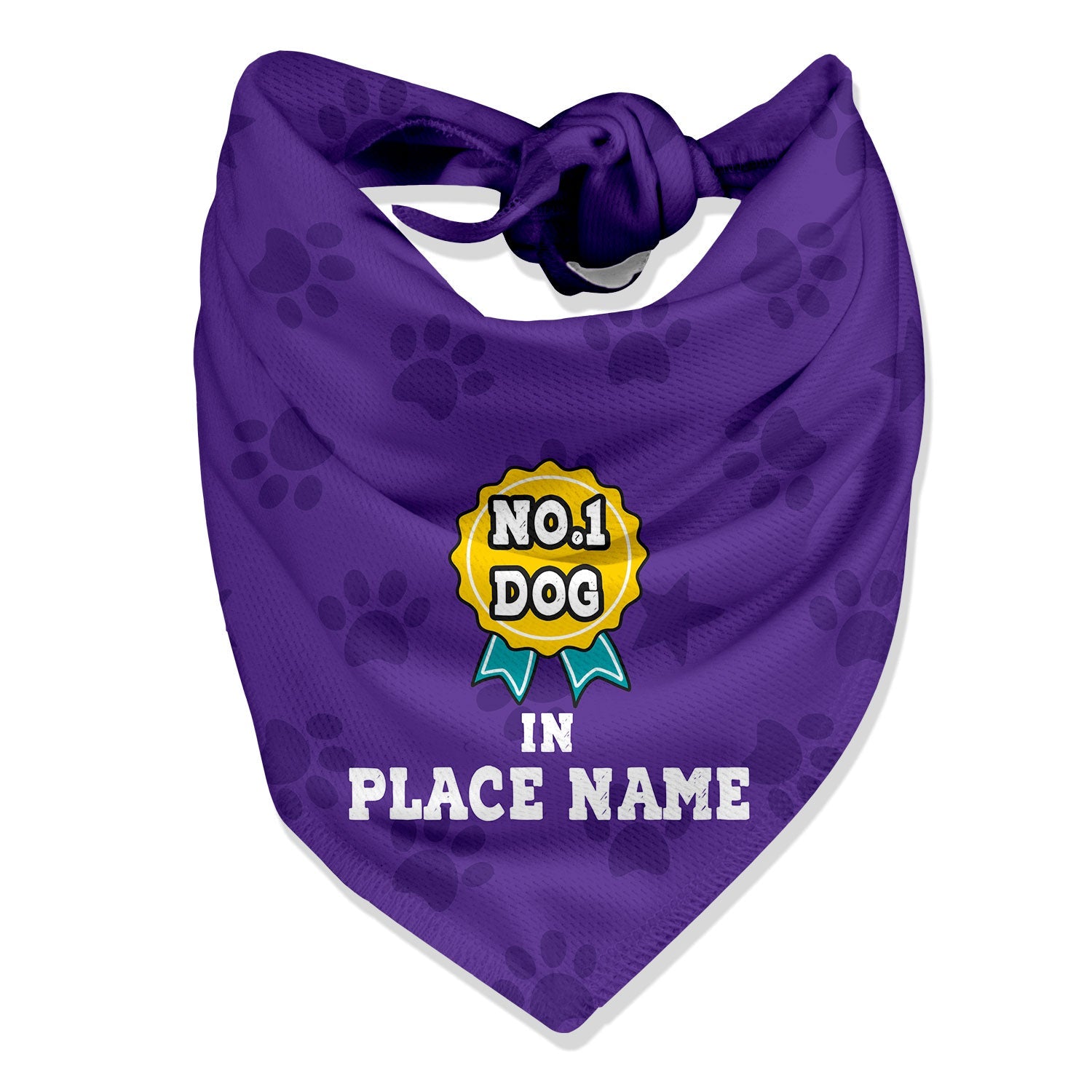 No 1 Dog in (Place Name) Personalized Bandana