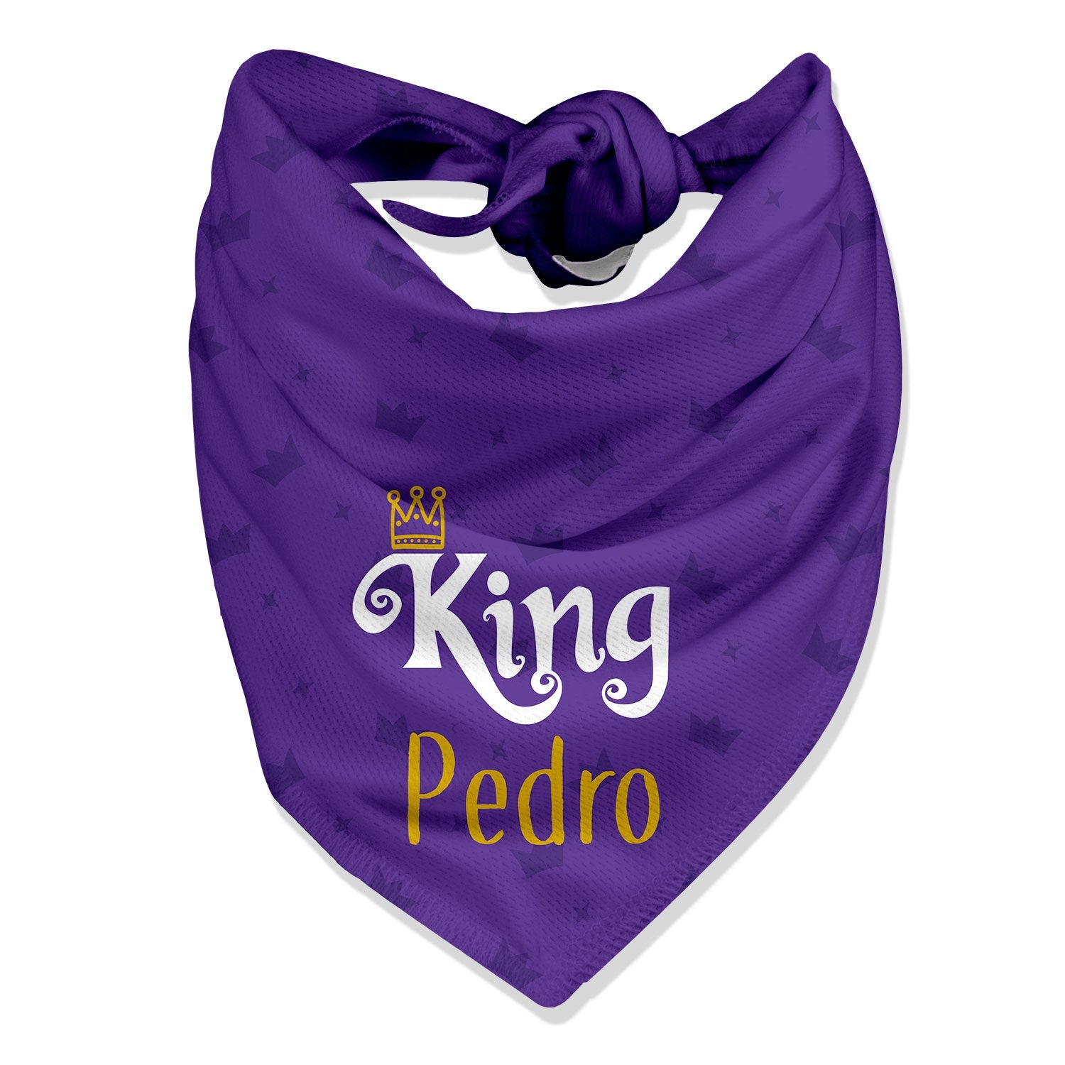 King Personalized Dog Bandana