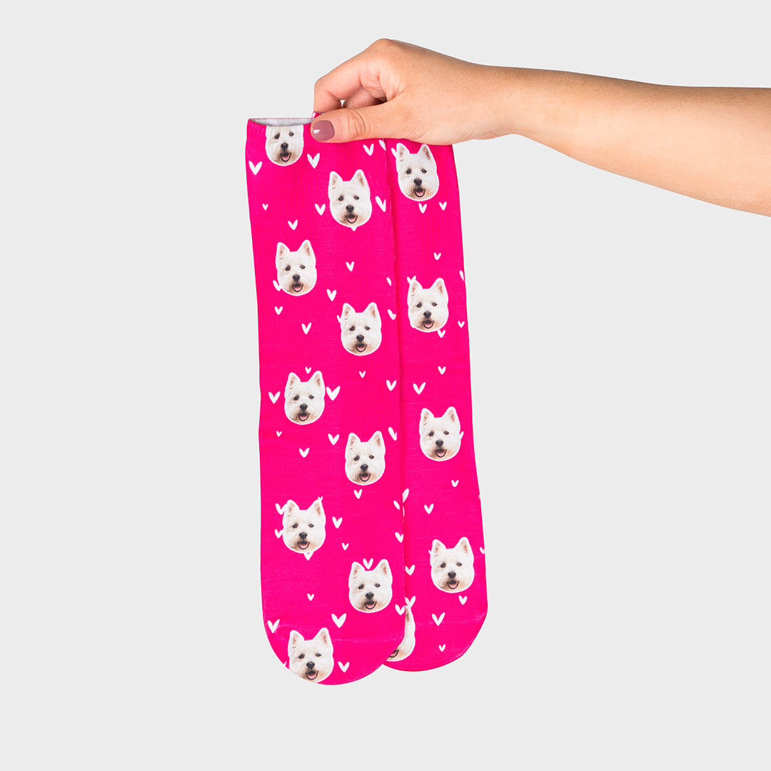 Dog On Heart Socks