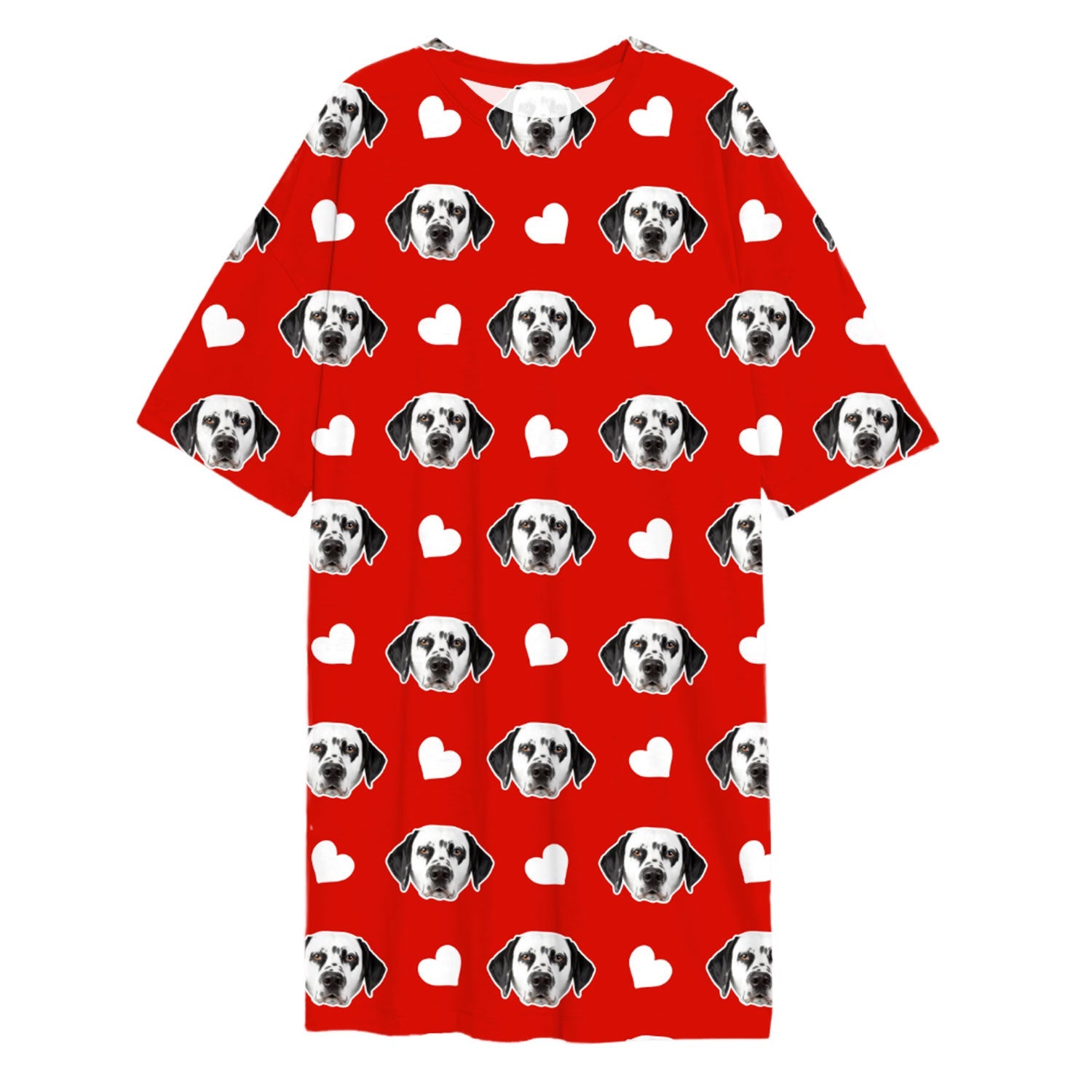 White Hearts Custom Sleep Tee