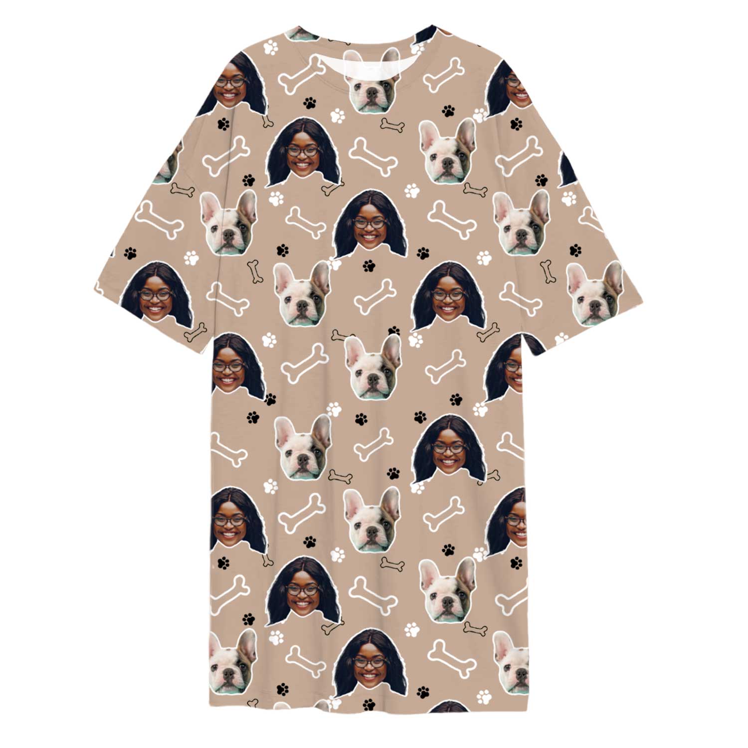 Doodle Paws & Bones Custom Sleep Tee