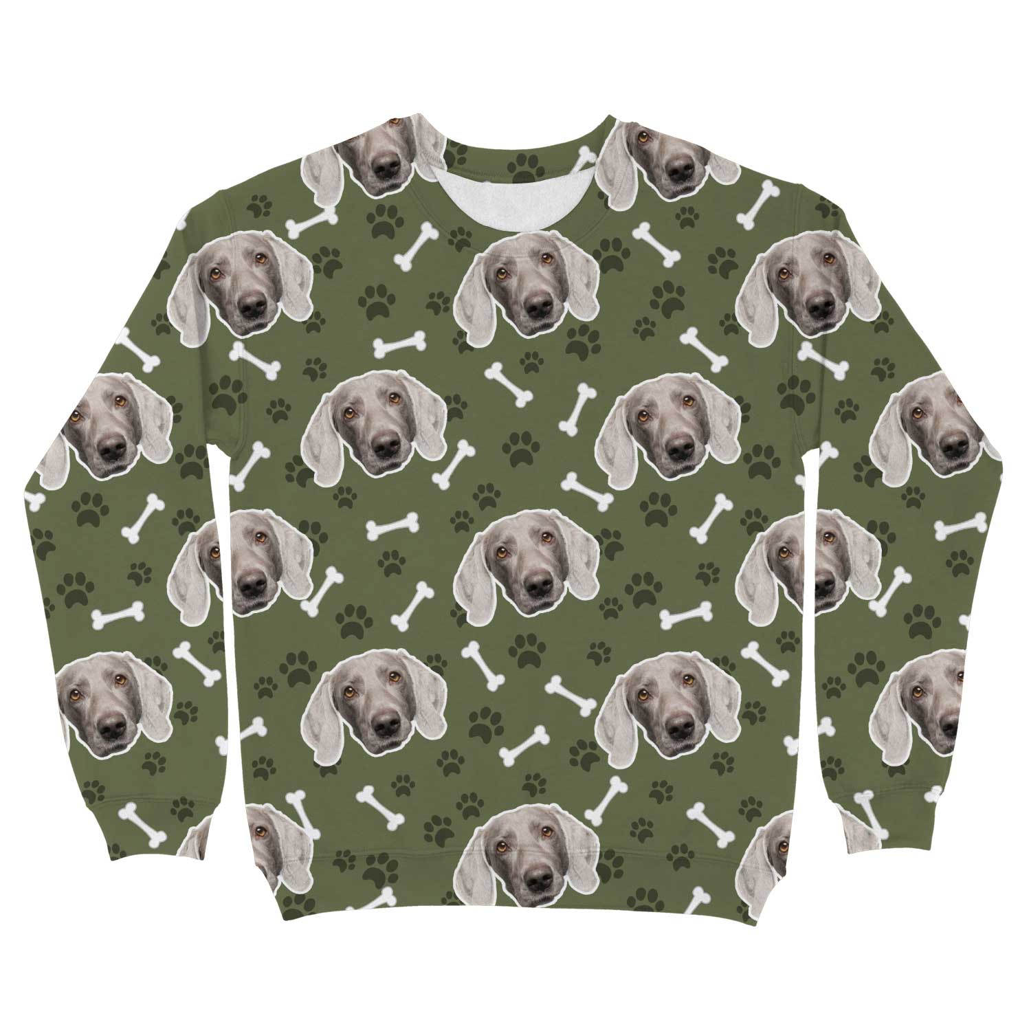 Dogzy Pattern Personalized Sweatshirt