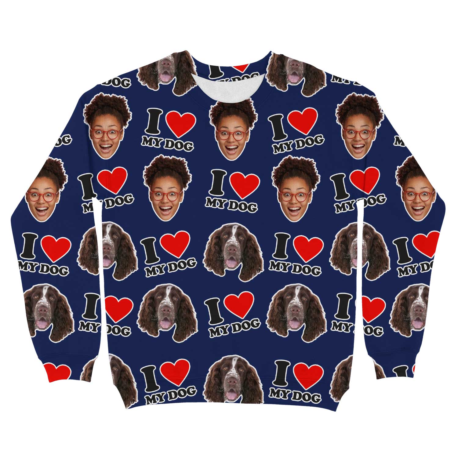 I Heart My Dog Personalized Sweatshirt