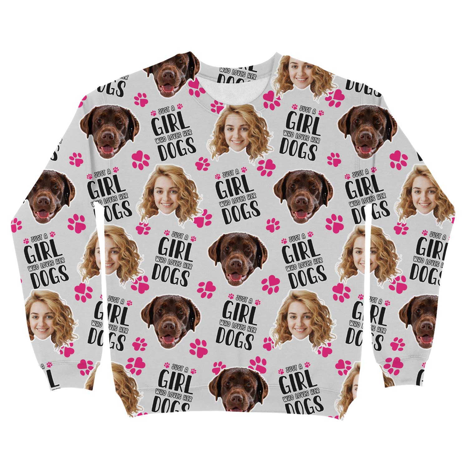 Just a Girl Who Loves Her Dogs Personalized Sweatshirt