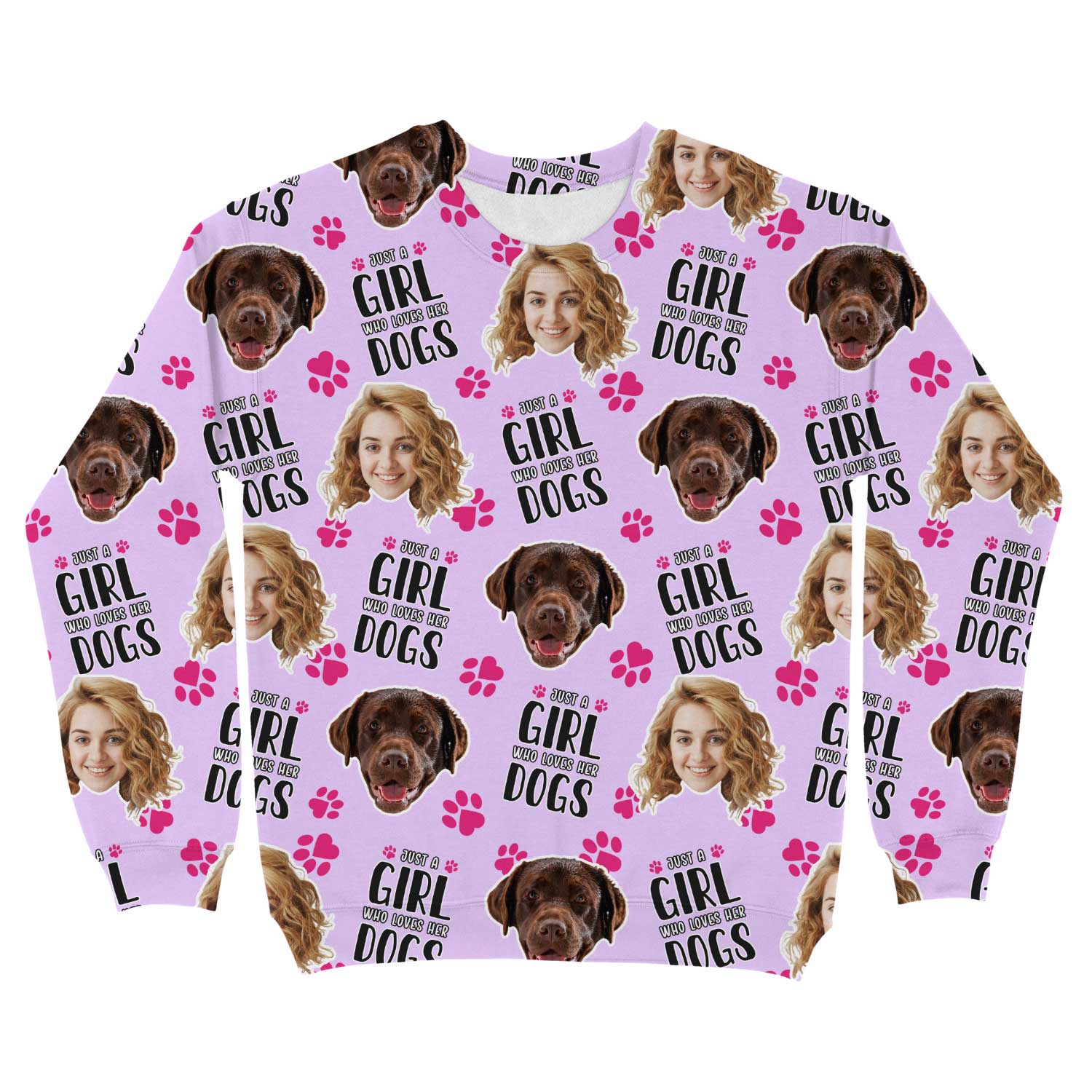 Just a Girl Who Loves Her Dogs Personalized Sweatshirt