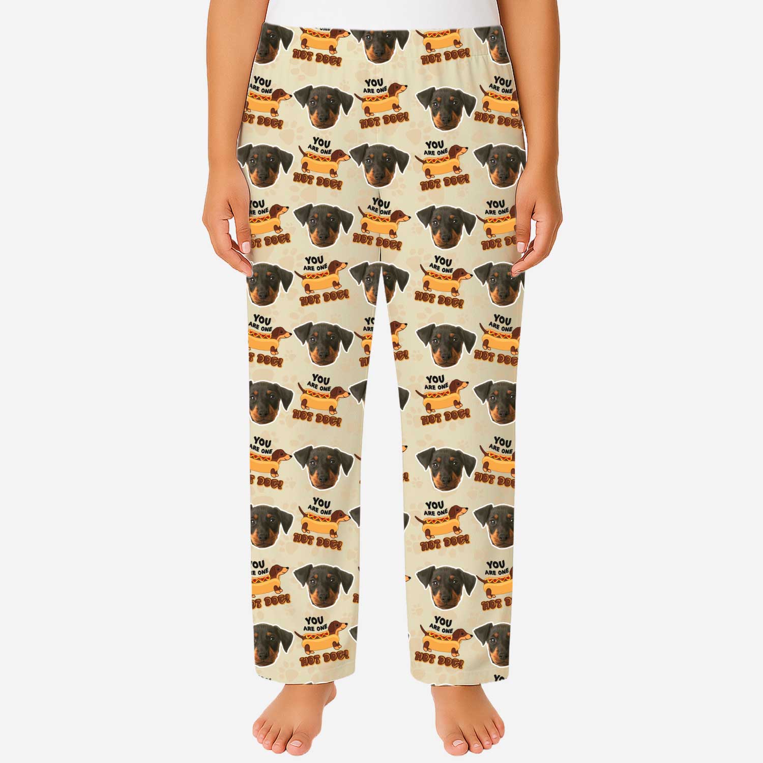 You Are One Hot Dog Women's Personalized PJ Pants