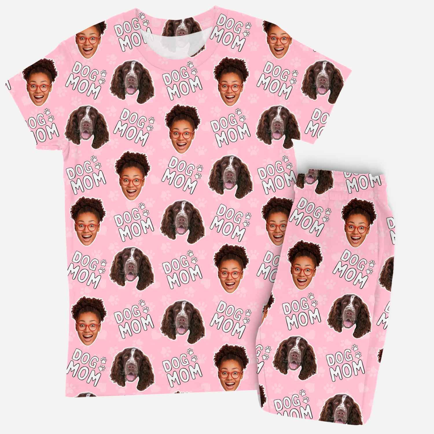 Women's Dog Mom Personalized Pajamas - Pant Set