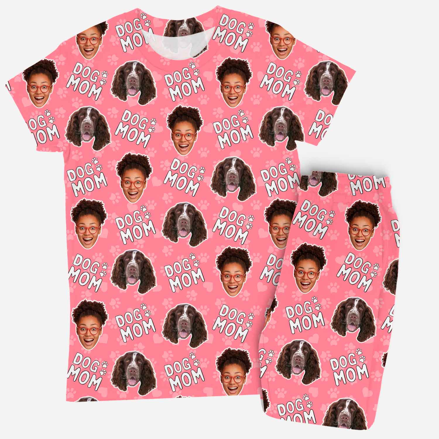 Women's Dog Mom Personalized Pajamas - Pant Set