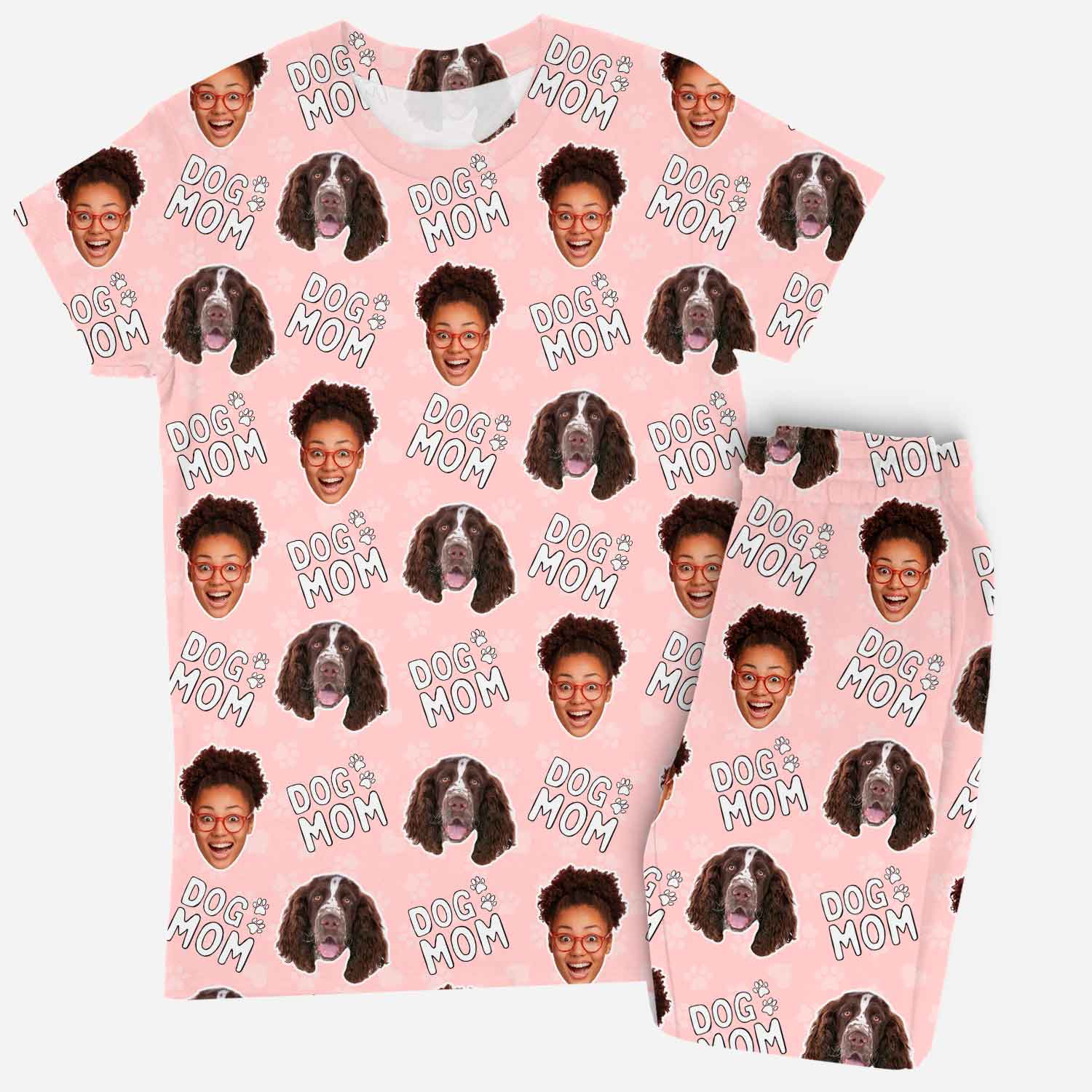 Women's Dog Mom Personalized Pajamas - Pant Set