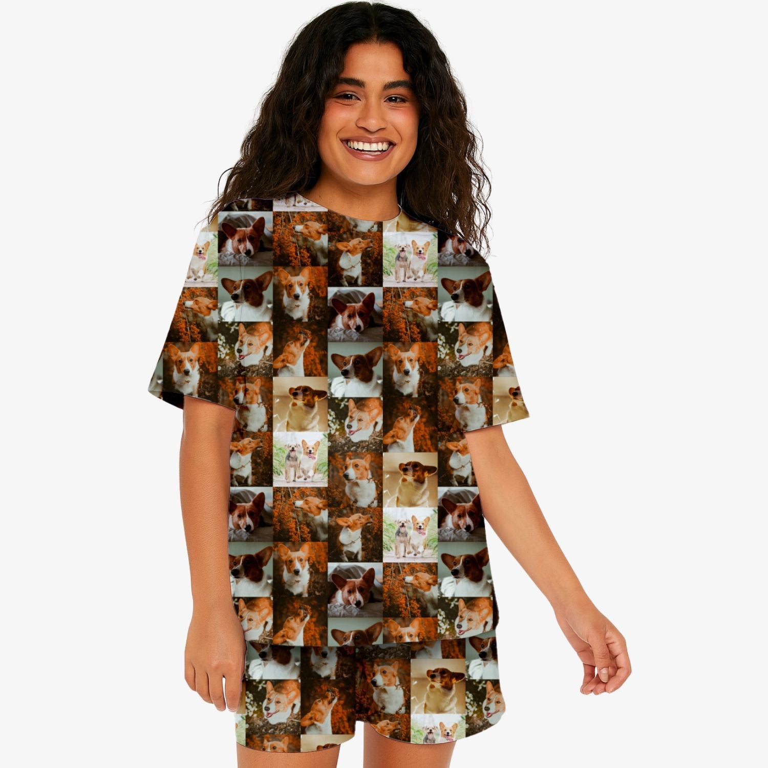Women's Photo Collage PJs - Shorts Set