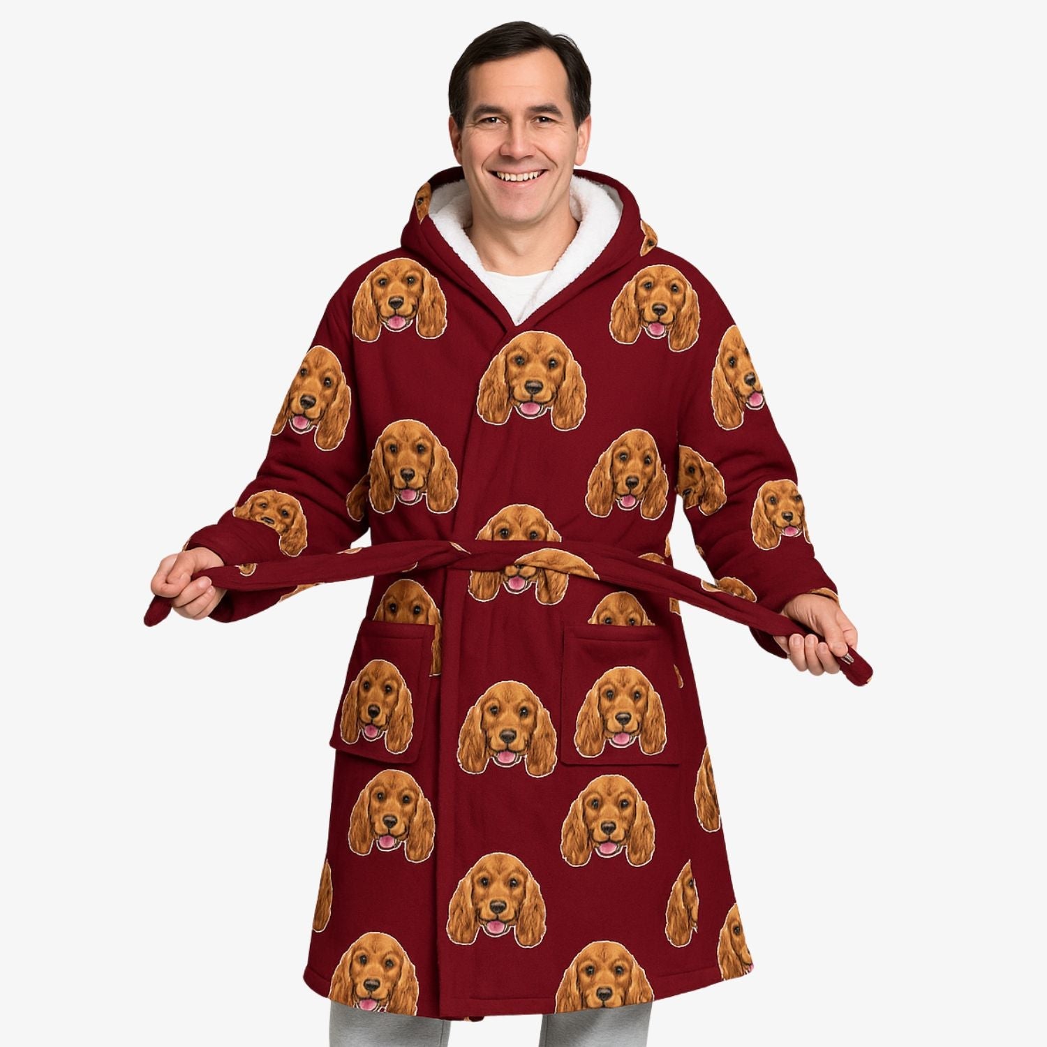 Your Dog's Face Personalized Bathrobe